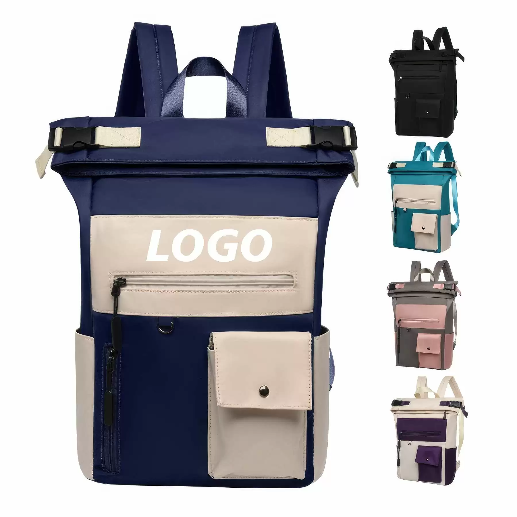 Custom Lightweight Waterproof Laptop Backpack for Men Women