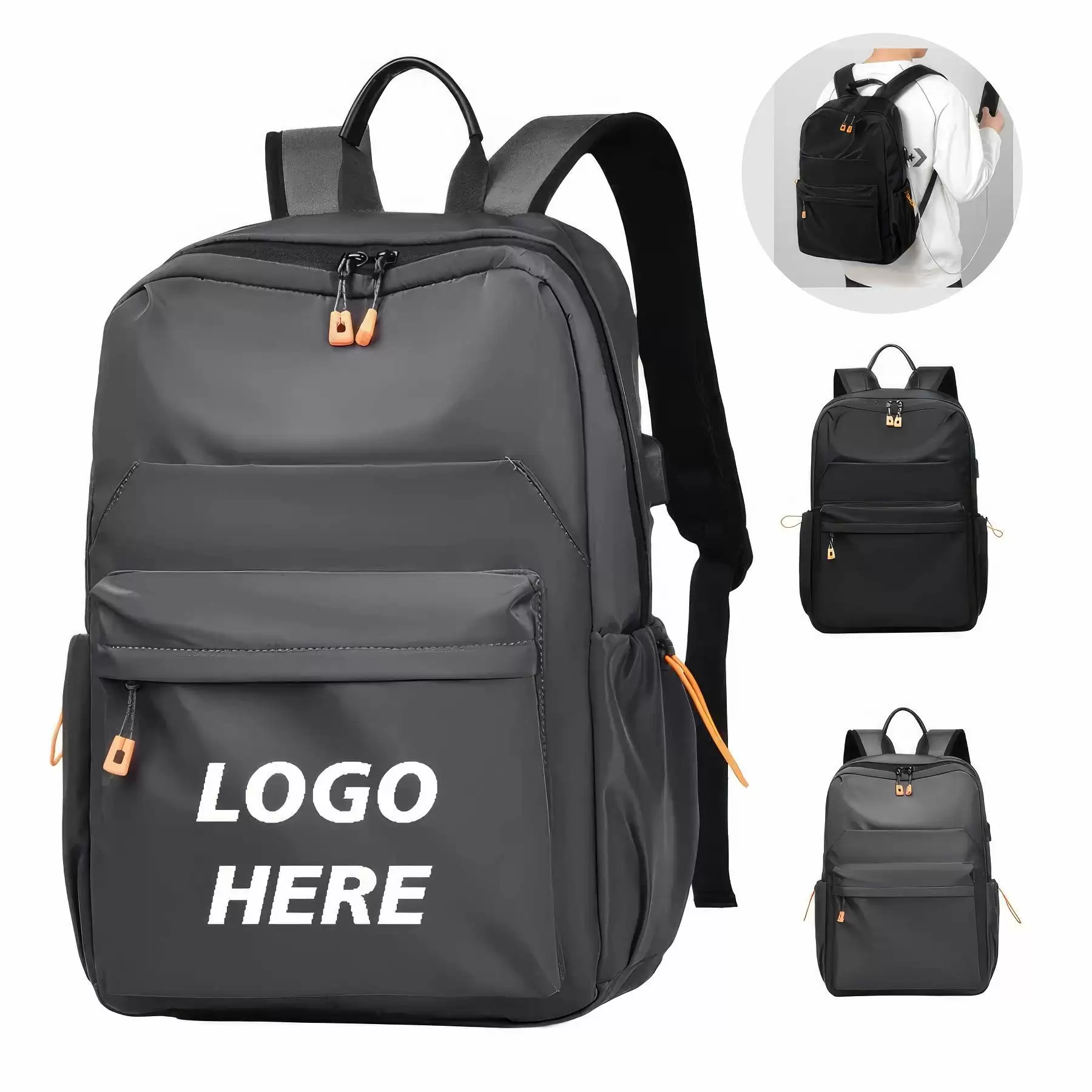 Custom Waterproof Laptop Backpacks with USB Port