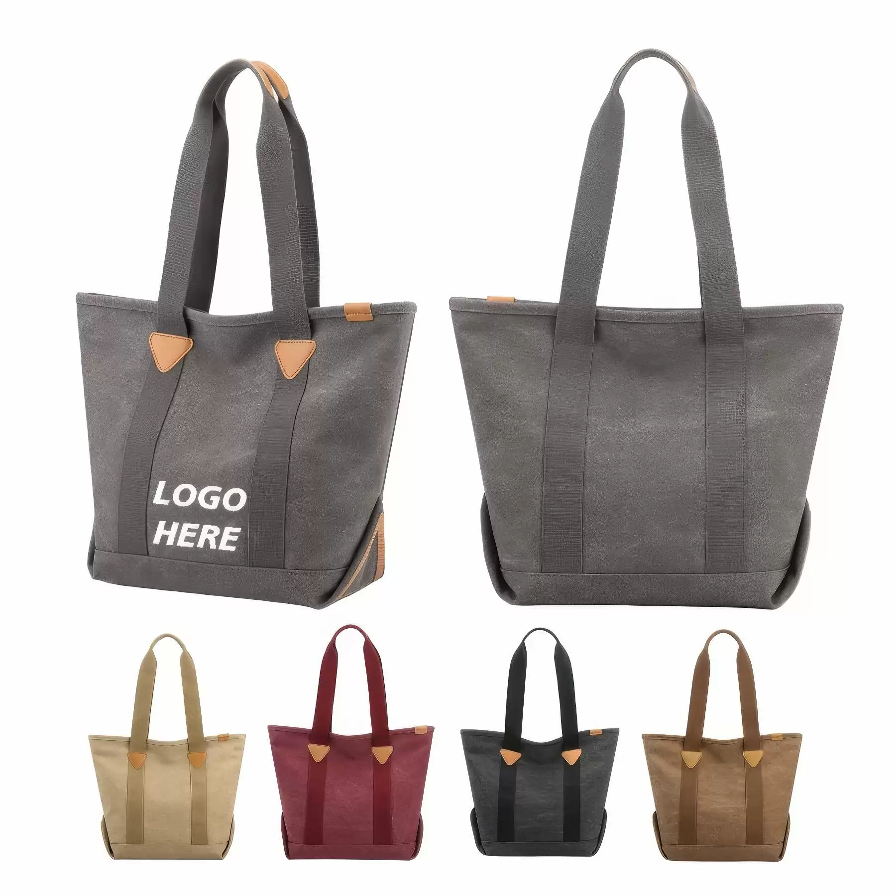Custom Lightweight Canvas Laptop Tote Bag