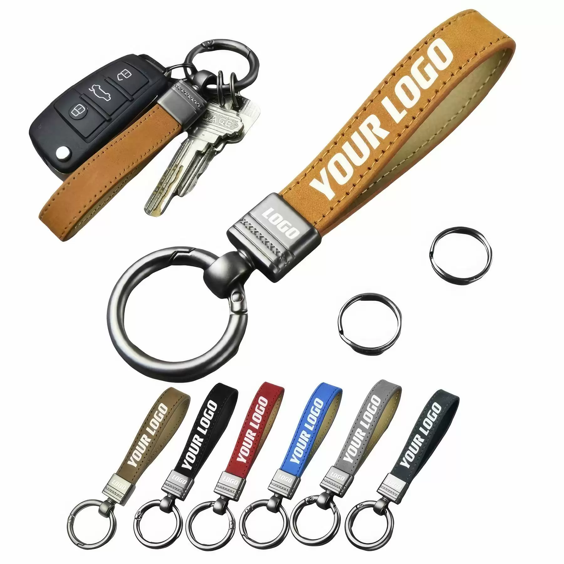 Stylish Leather Loop Key Chains