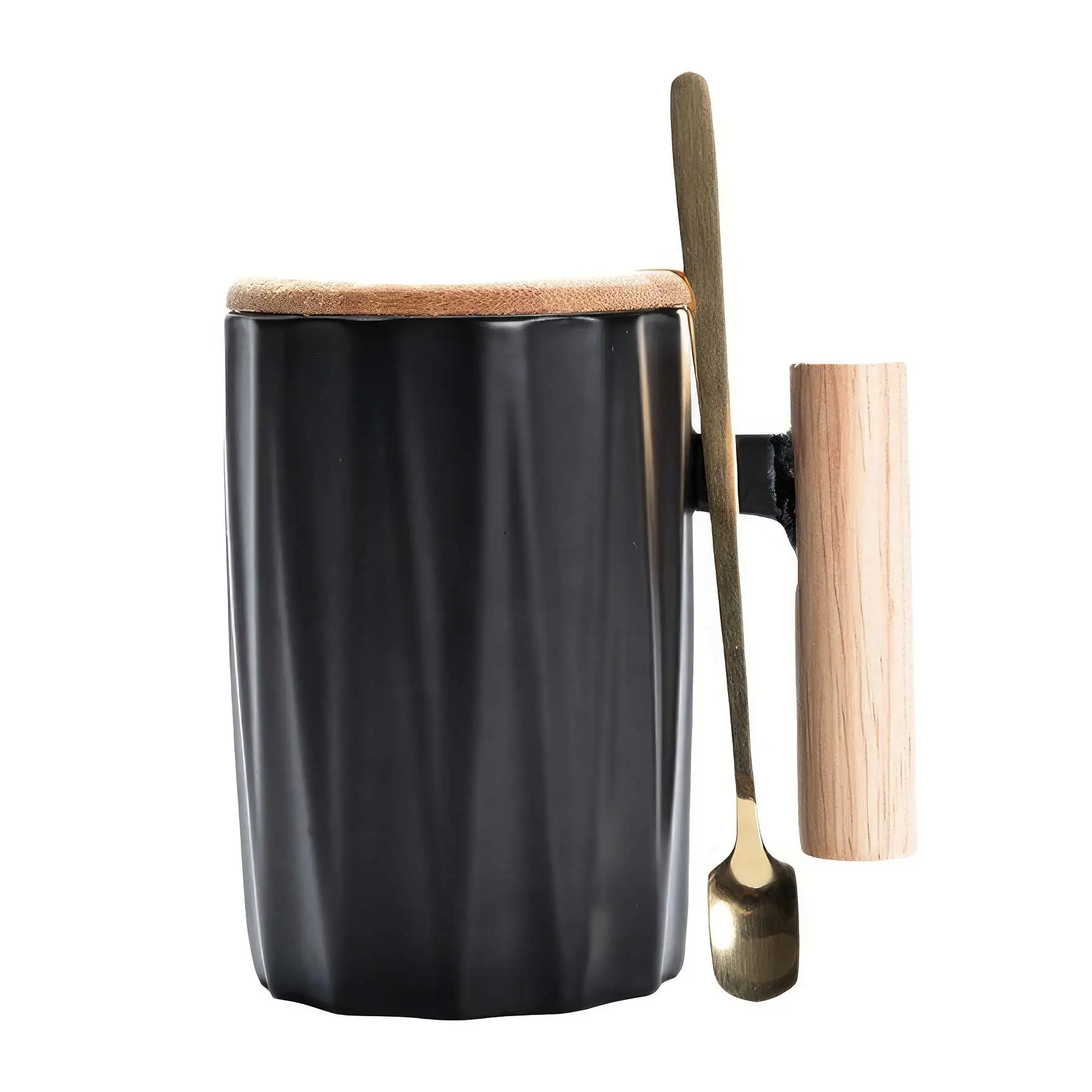 Coffee Cup With Lid And Spoon - Image 2