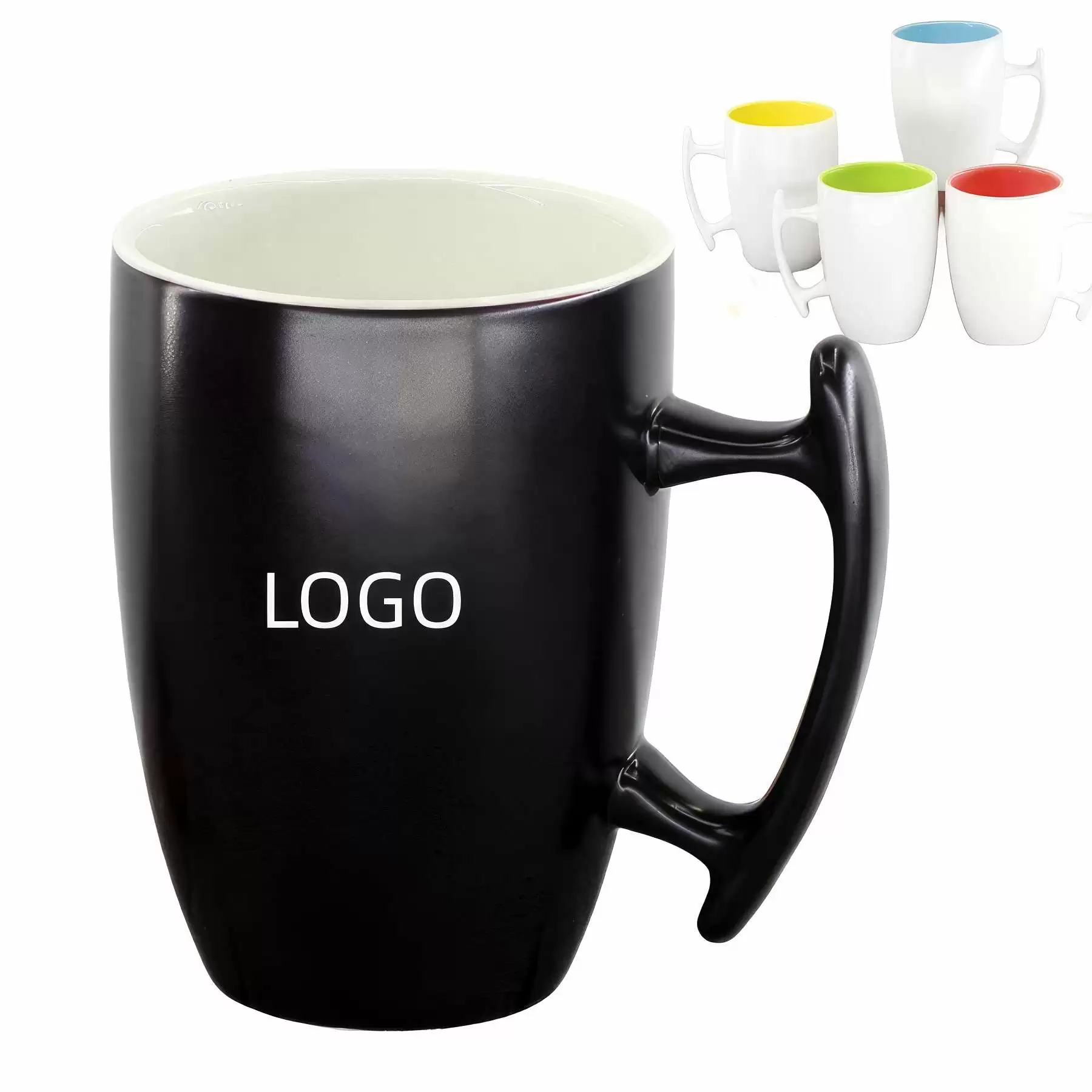 13 oz Promo Wooden Handle Printed Coffee Mug