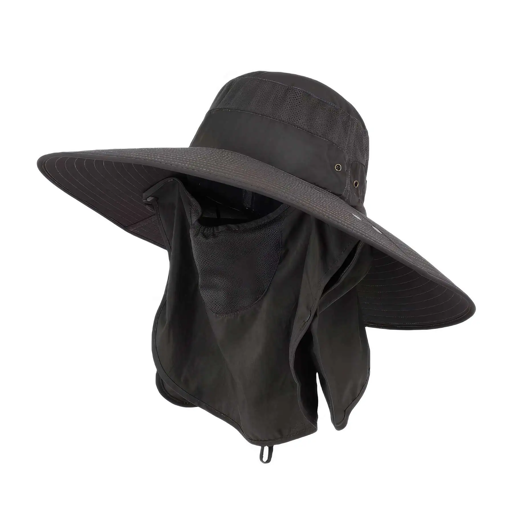 Protection Sunbonnet With Mesh Mask And Neck FlapD220726-HW285 - Image 2
