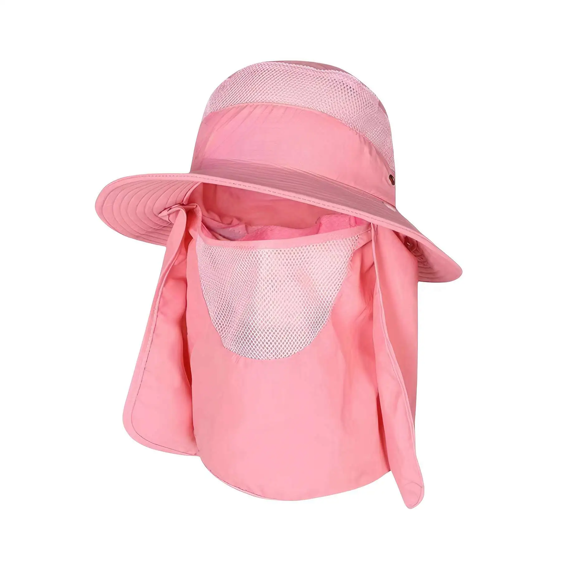Protection Sunbonnet With Mesh Mask Neck Flap - Image 2