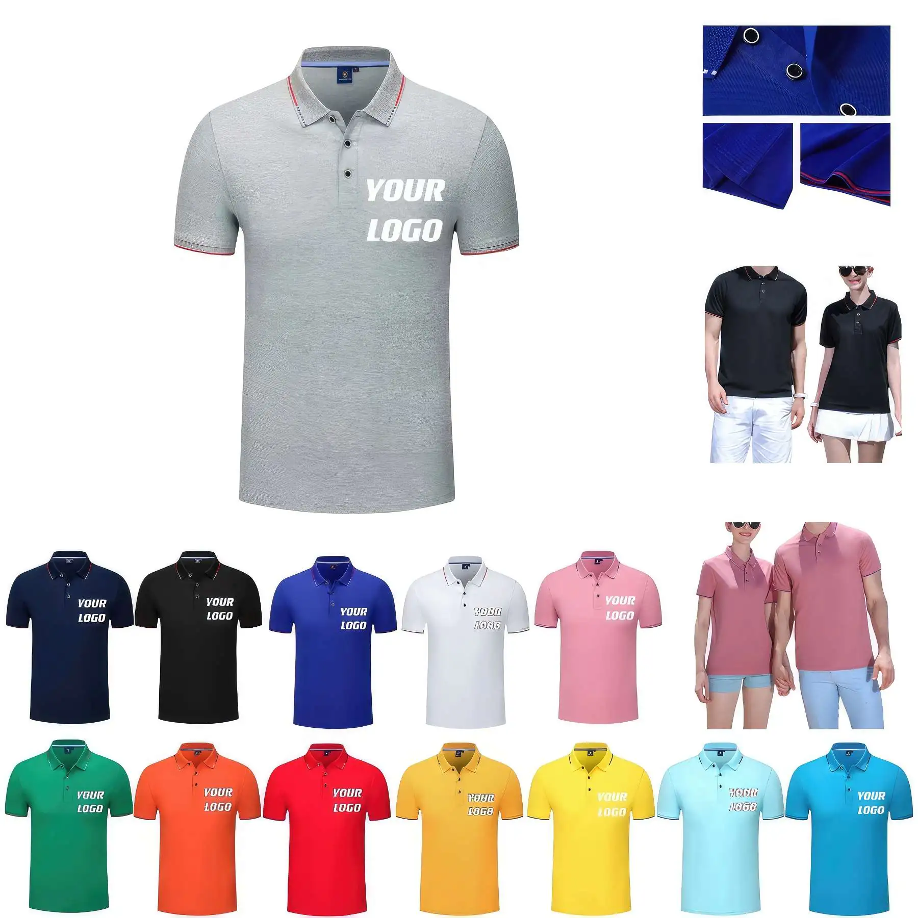 Classic Polo Shirts For Men Women