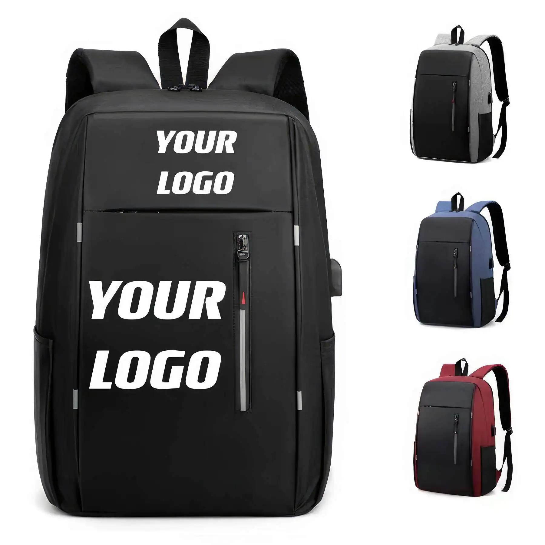 Laptop Backpack With USB Charging Port Fit 15.6 " Notebook