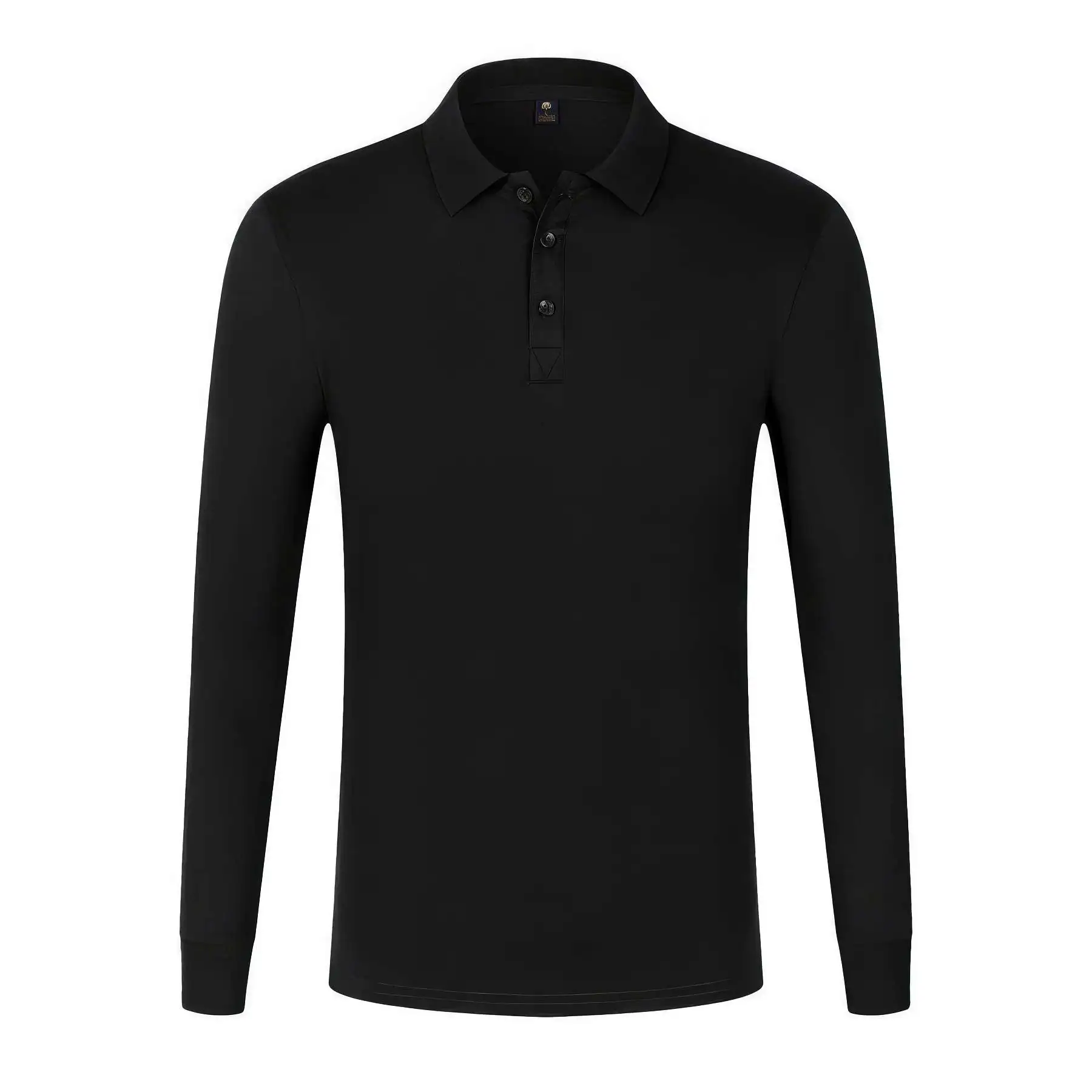 Custom Long-Sleeve Polo Shirts Sweatshirt Tops Work Clothes - Image 2