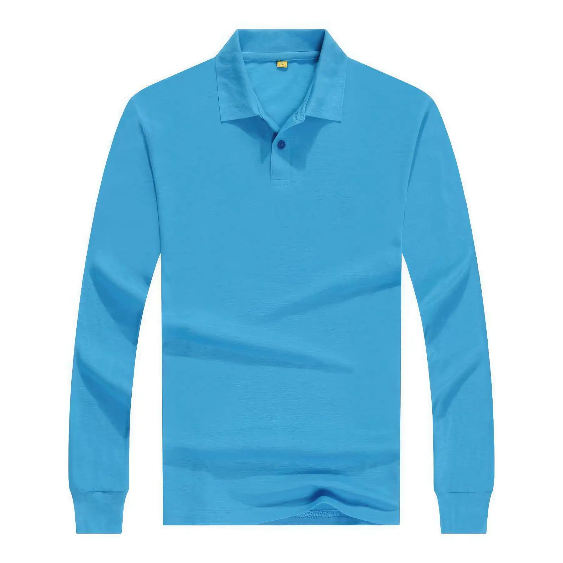 Custom Long-Sleeve Polo Shirts Sweatshirt Tops Pullover - Image 2