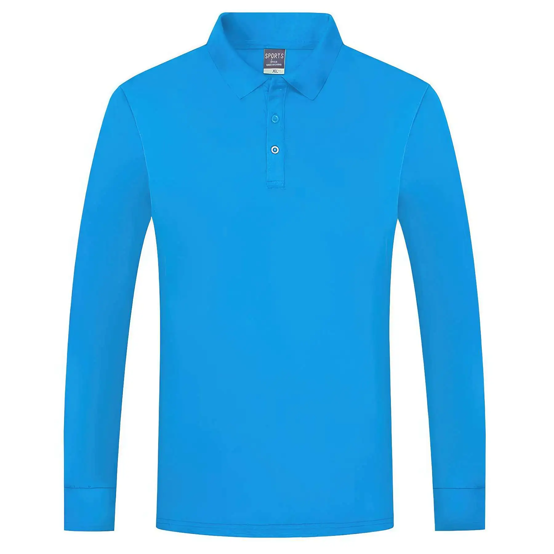 Custom Long-Sleeve Polo Shirts Tops Pullover - Image 2