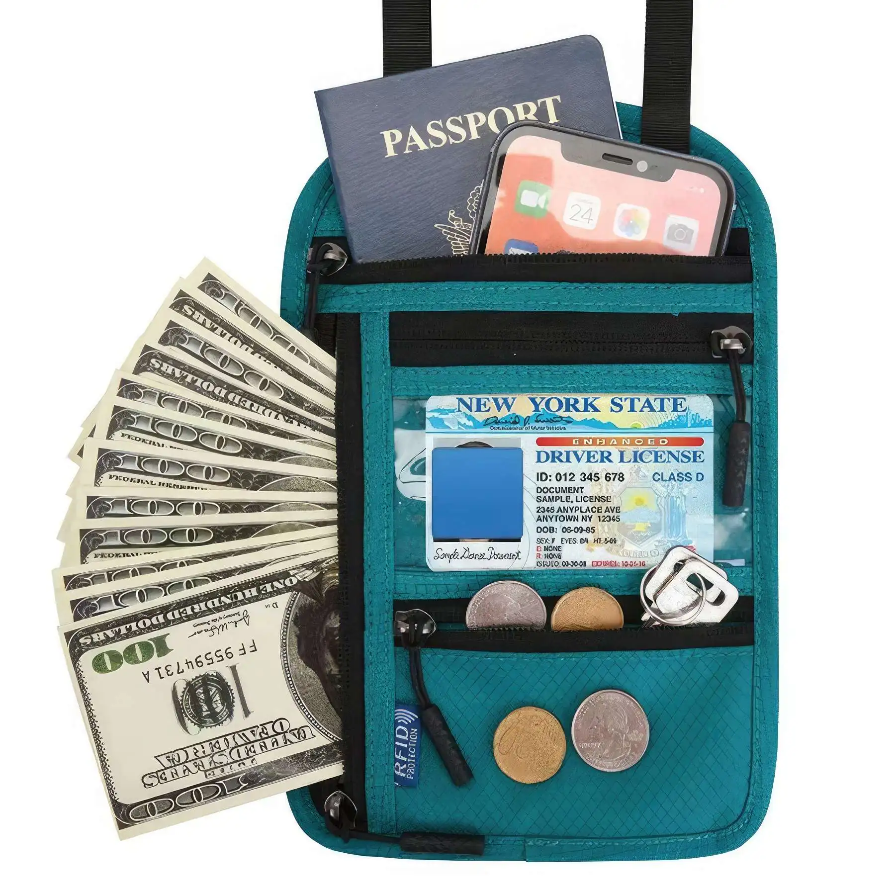 RFID Blocking Passport Wallet for Men Women - Image 2