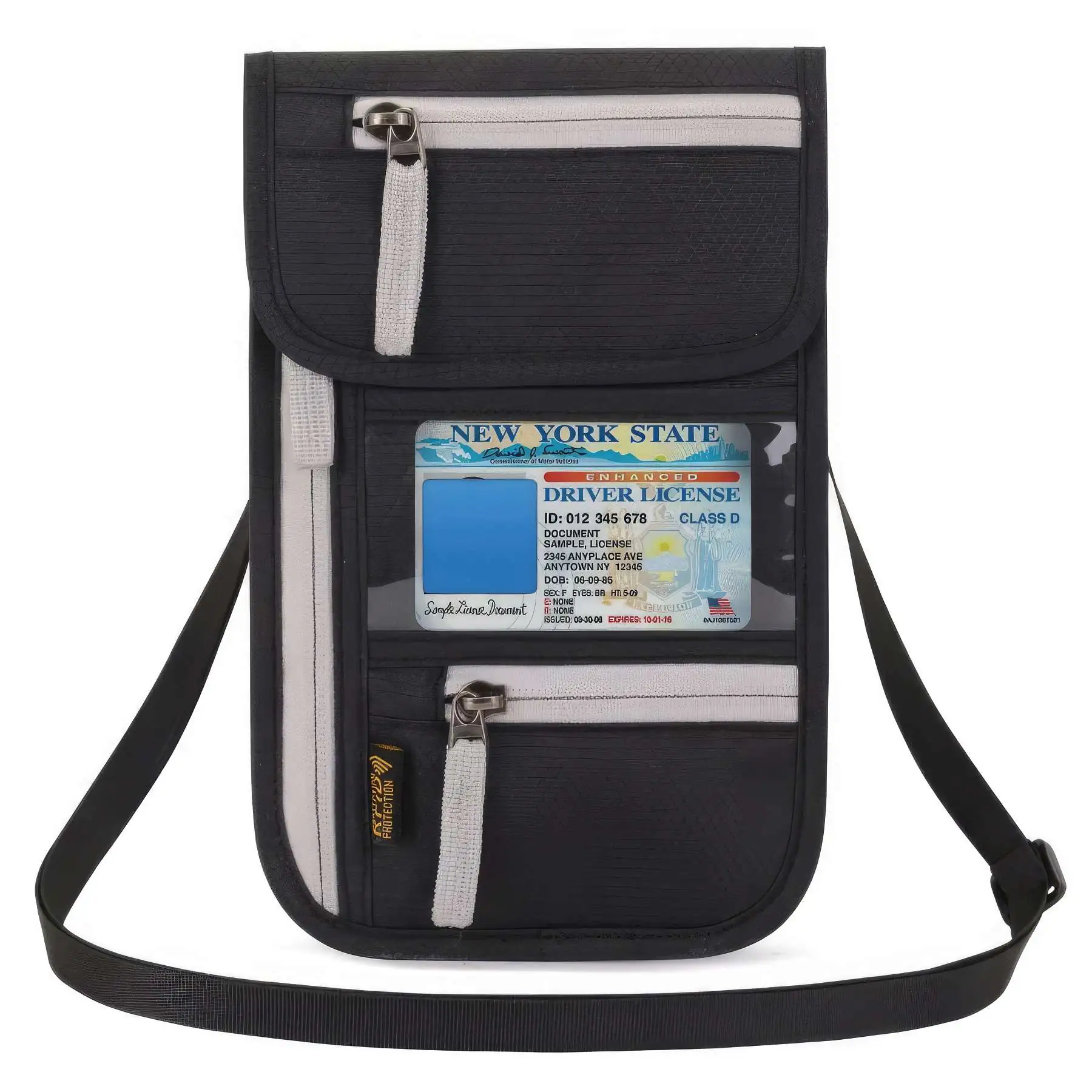 Custom RFID Blocking Travel Pouch Passport Holder Wallet - Image 2