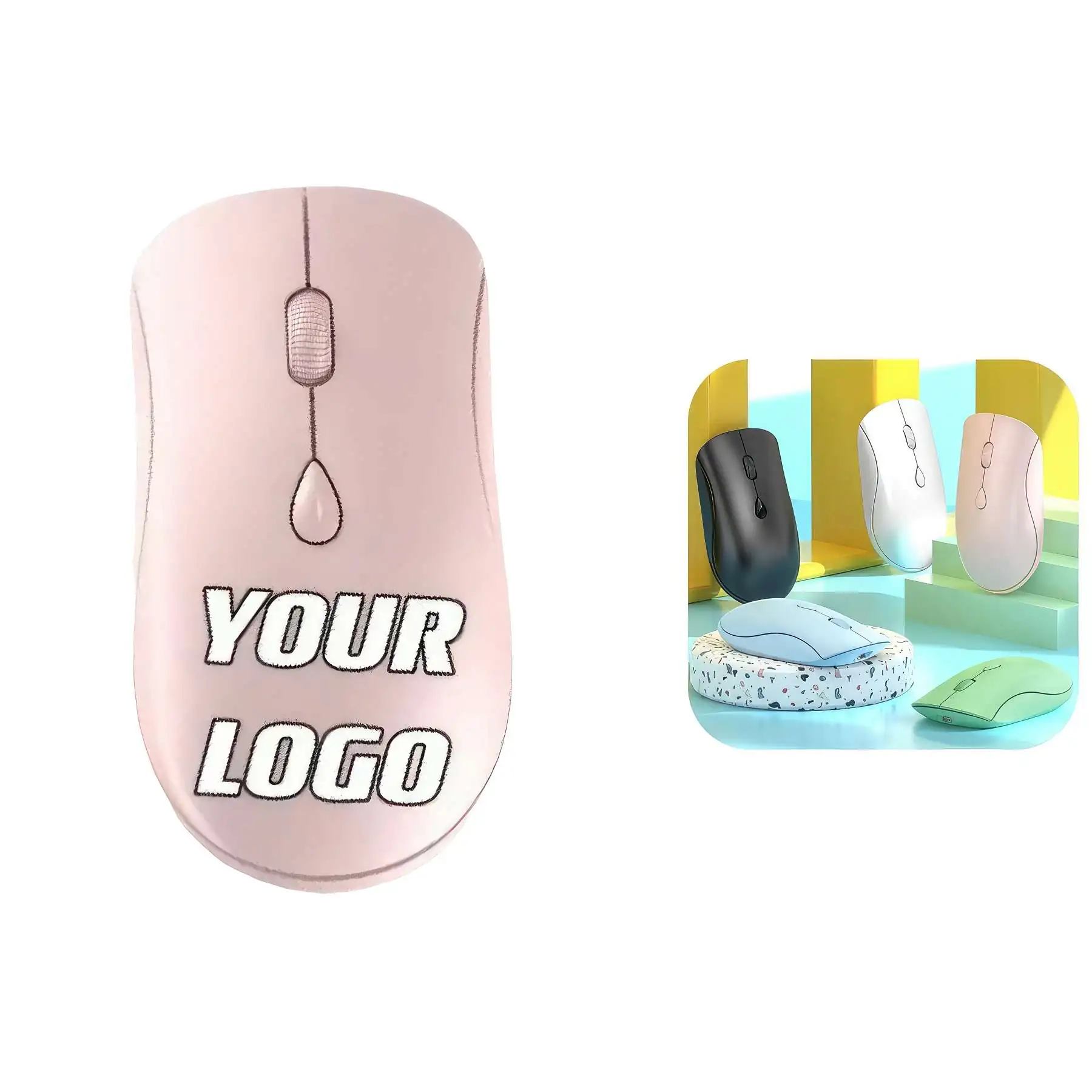 Dual Mode Chargeable Mute Wireless Mouse