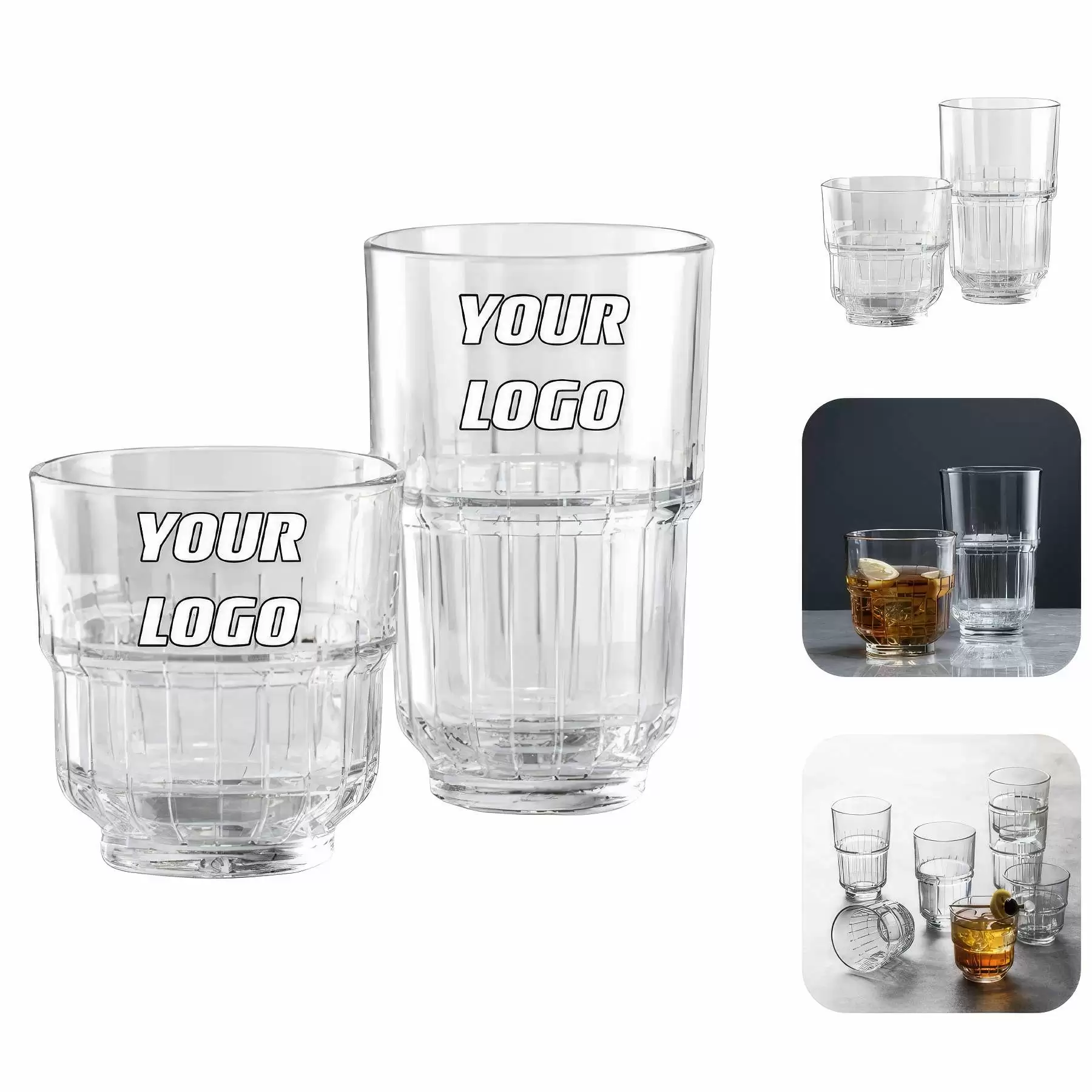 10 / 13 oz Glasses Water Cups