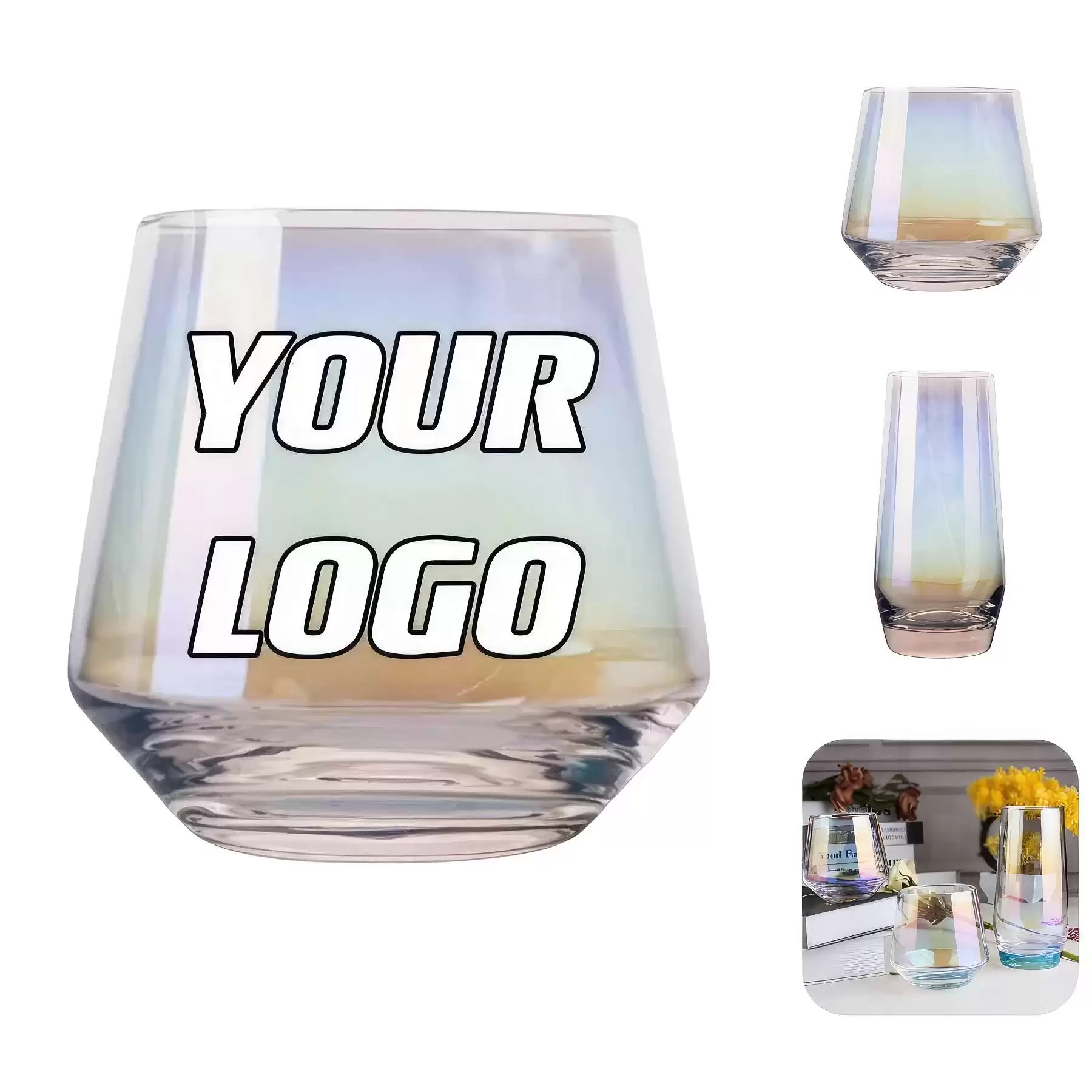 13 / 19 oz Dazzling Wine Glass Whisky Cups - Size: 13 oz