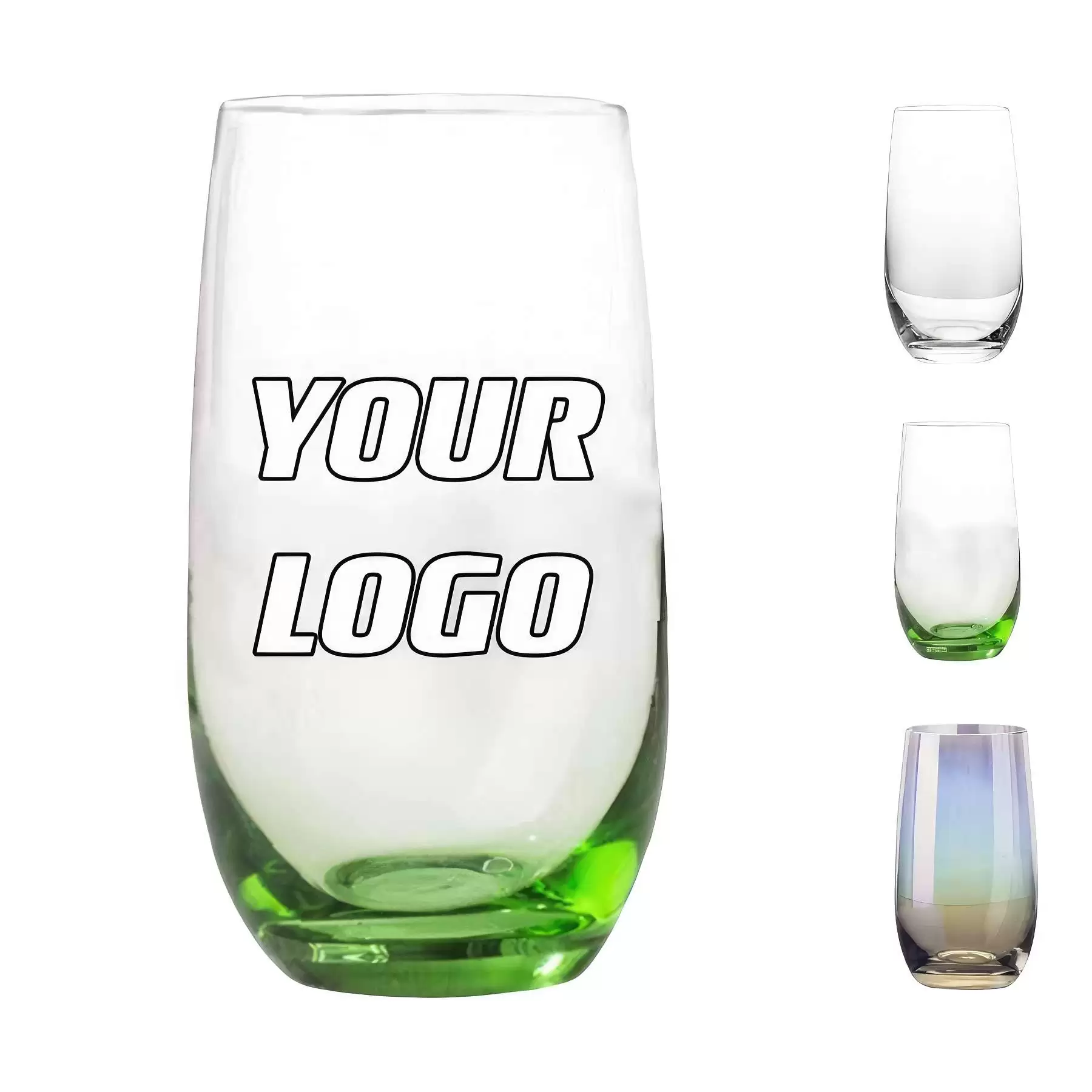 13 oz Wine Glass Water Coffee Milk Cups Clear