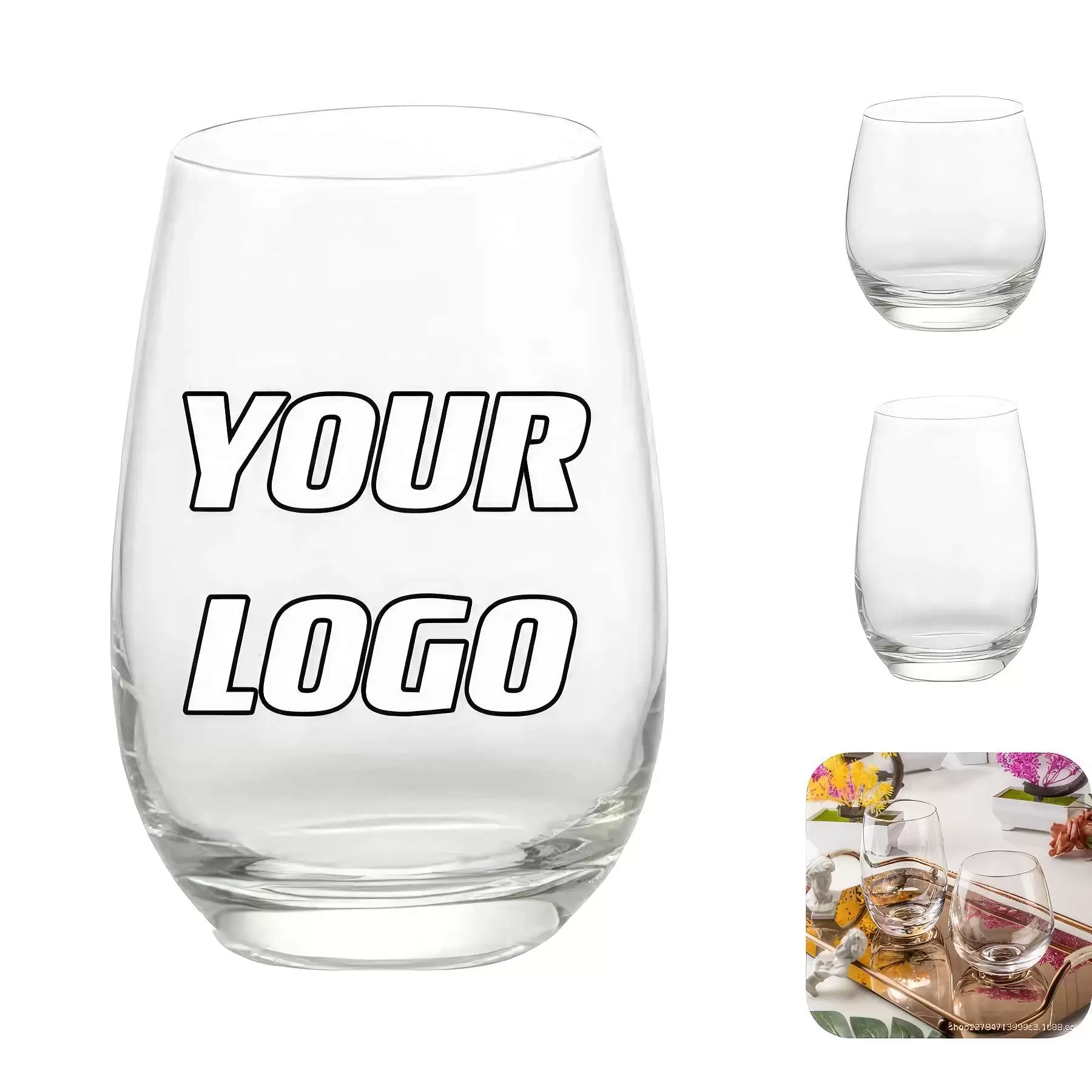 13.9 / 16.2 oz Wine Glass Water Coffee Milk Cups