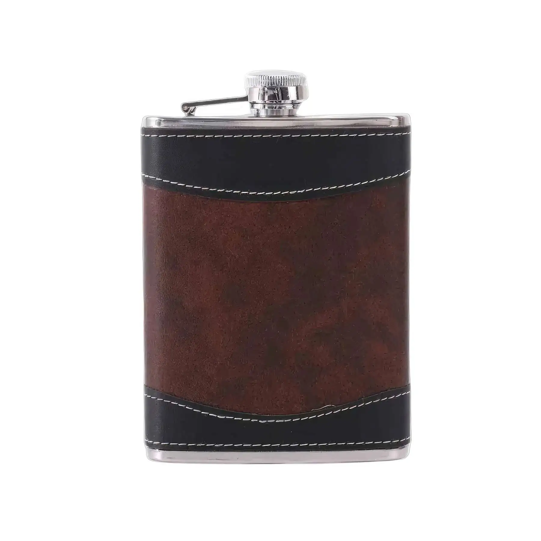 Custom 6 / 7 / 8 oz Stainless Steel Hip Flask - Size: 8 oz - Image 2