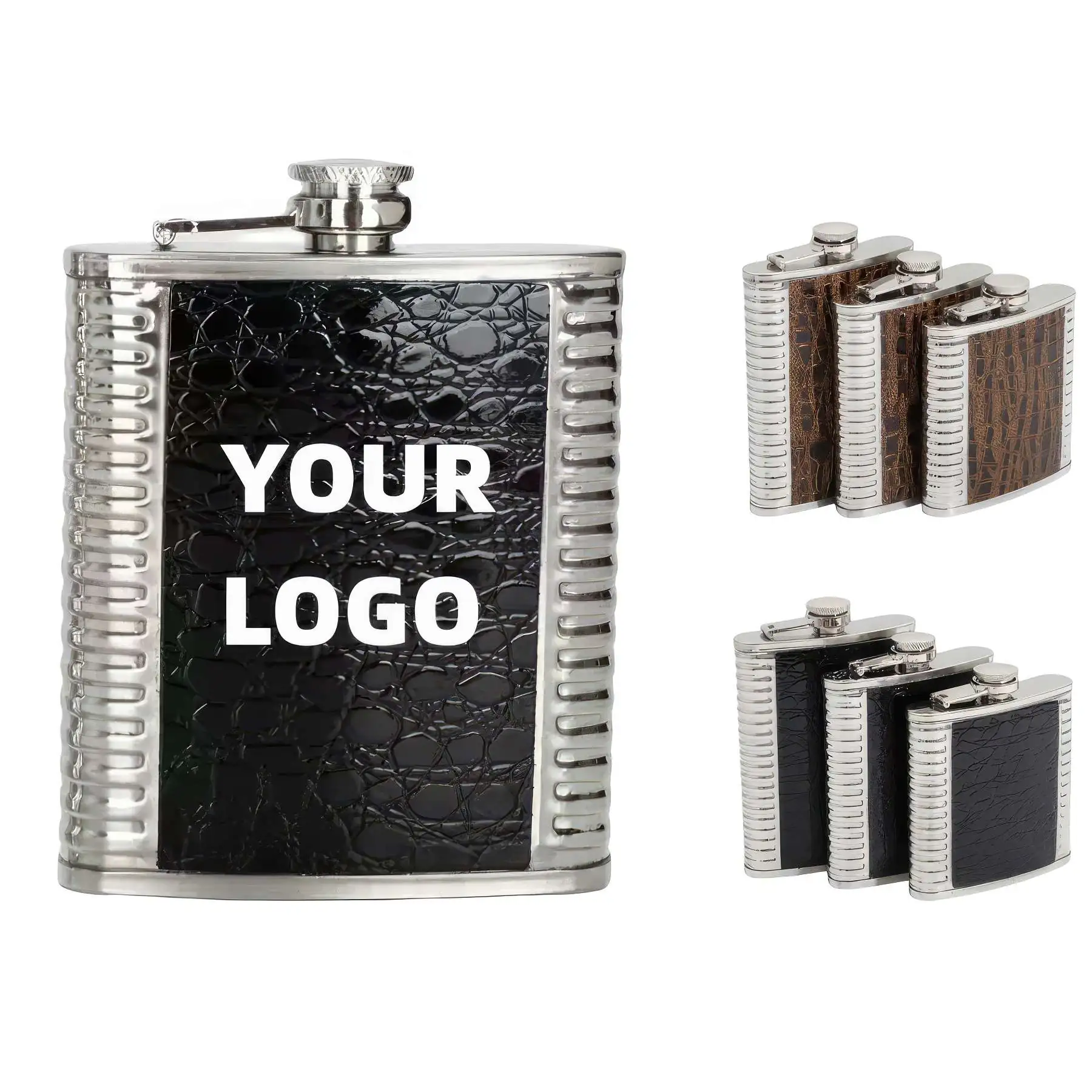 6 / 7 / 8 oz Stainless Steel Liquor Flask For Men - Size: 8 oz