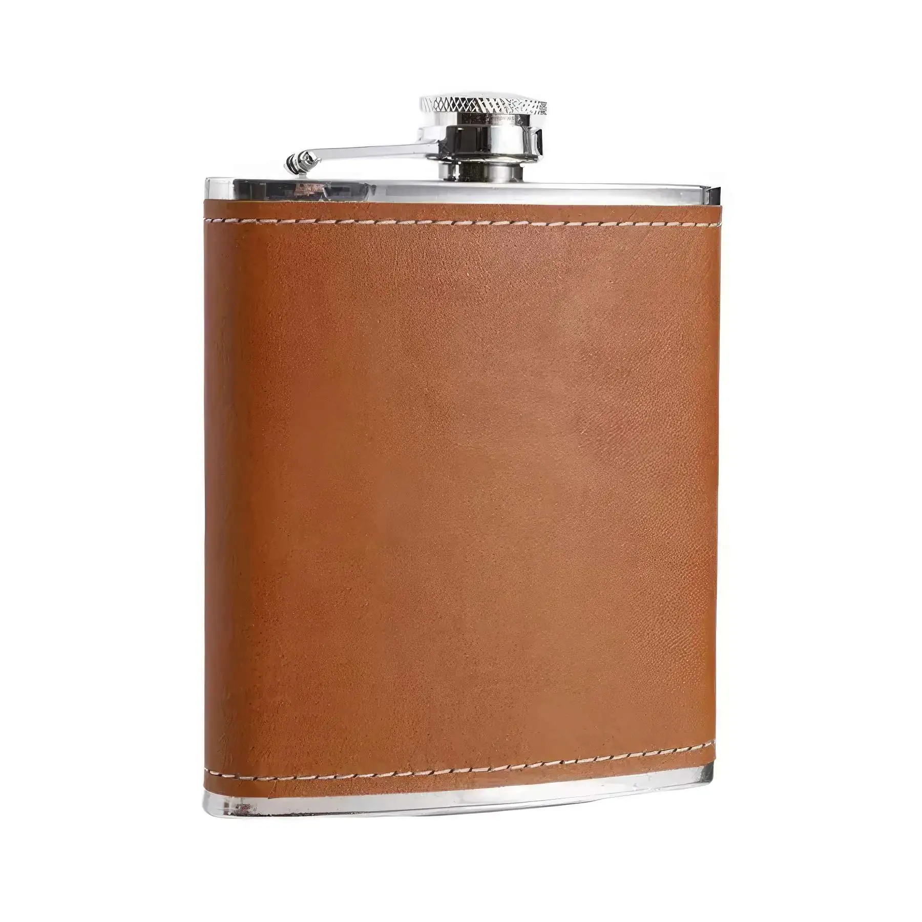 Custom 6 / 7 / 8 oz Stainless Steel Liquor Flask PU Surface - Size: 7 oz - Image 2
