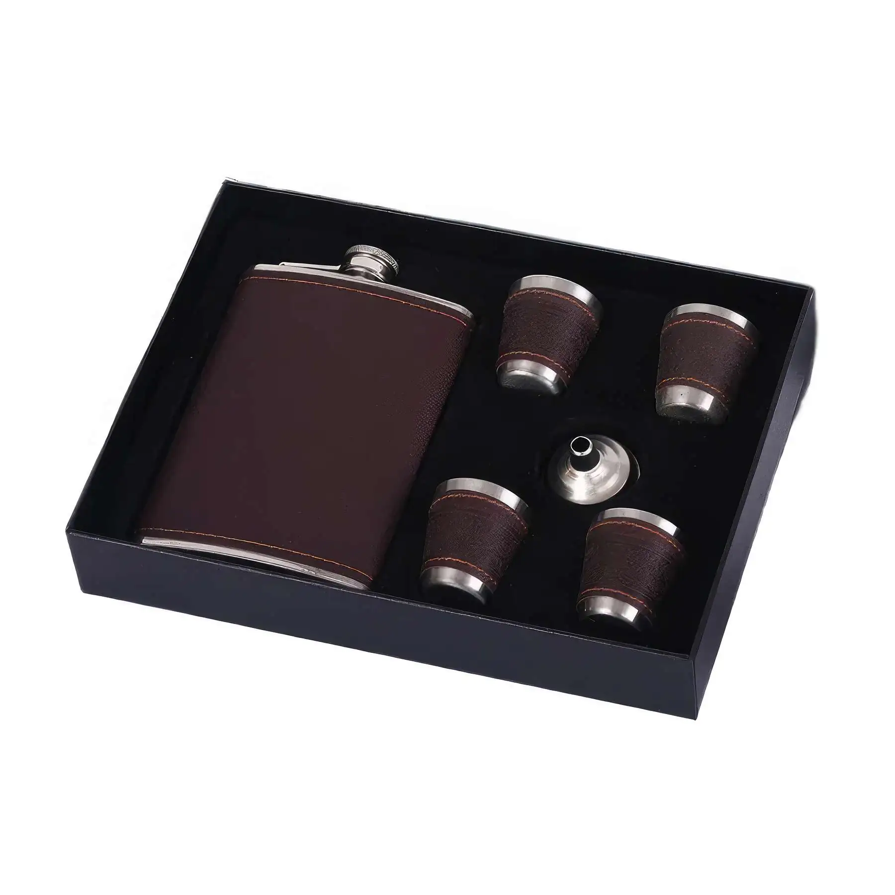 Custom 6 oz Hip Flask Gift Set - Image 2