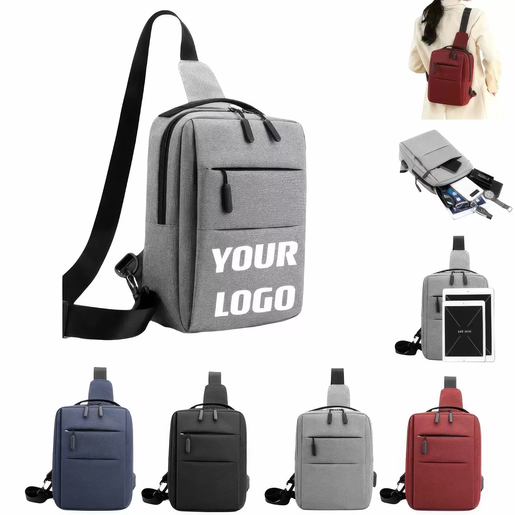 Customizable Stylish Shoulder Bag Crossbody Daypack