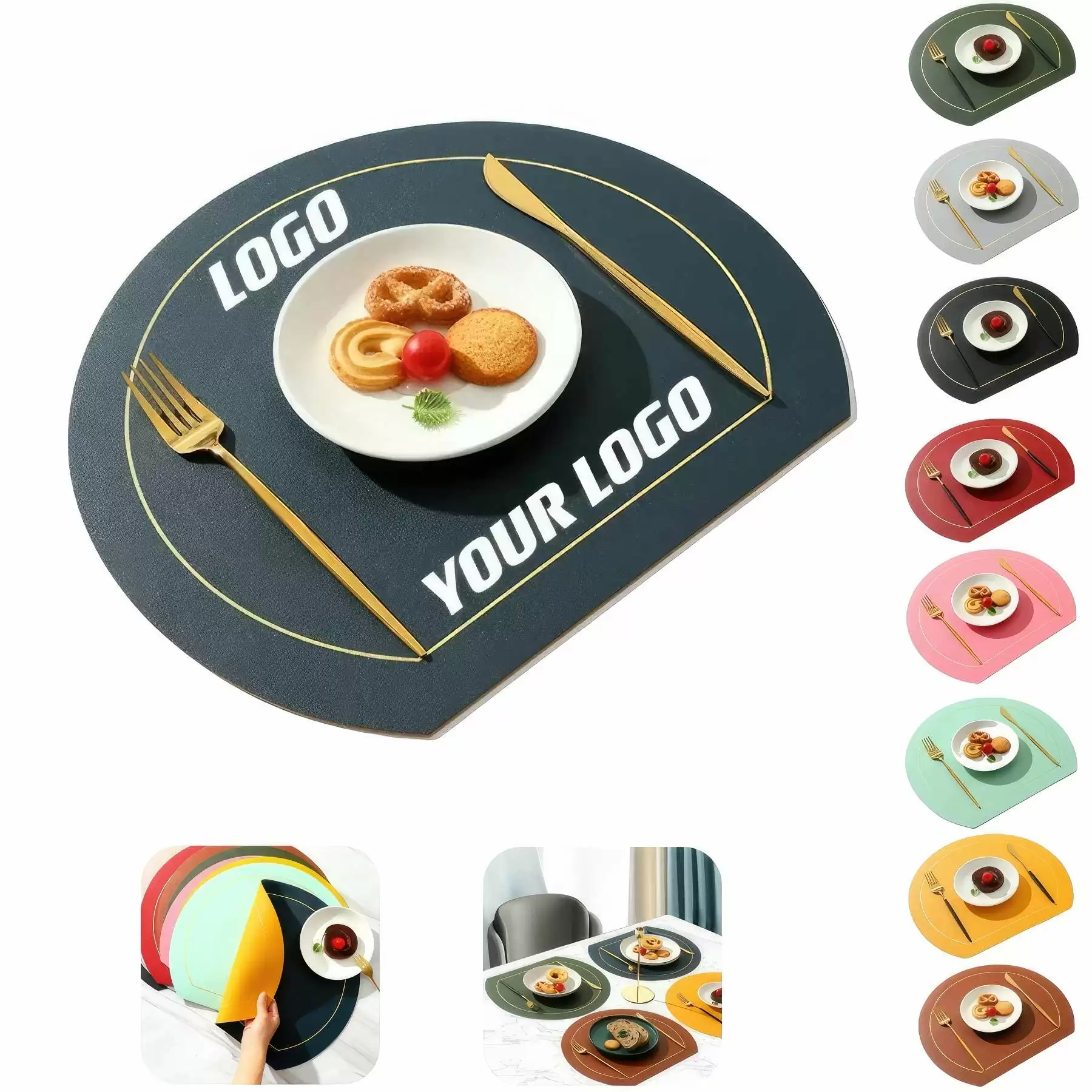 Double Sided Available Placemats For Indoor Meals Or Picnics