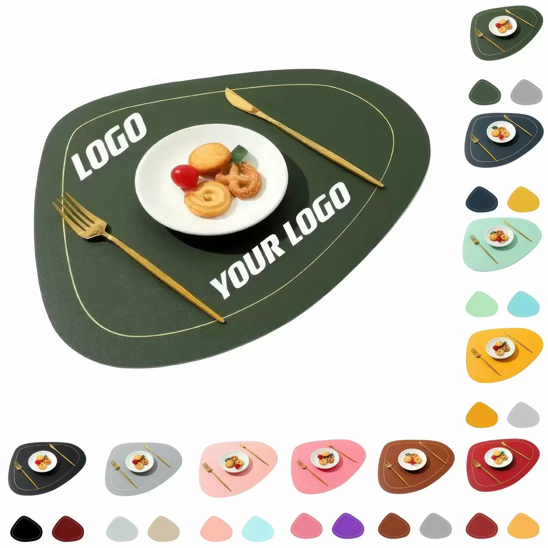 Double Sided Available Placemats For Dining Table