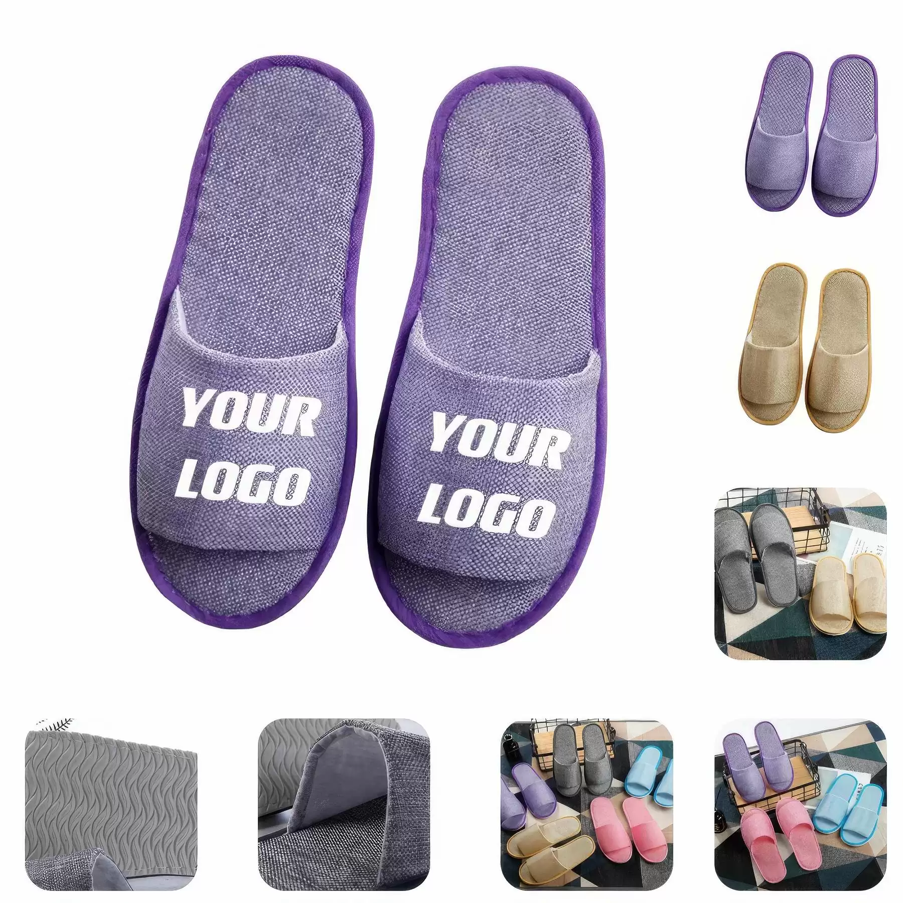 Custom Open-Toed Slippers Non-slip