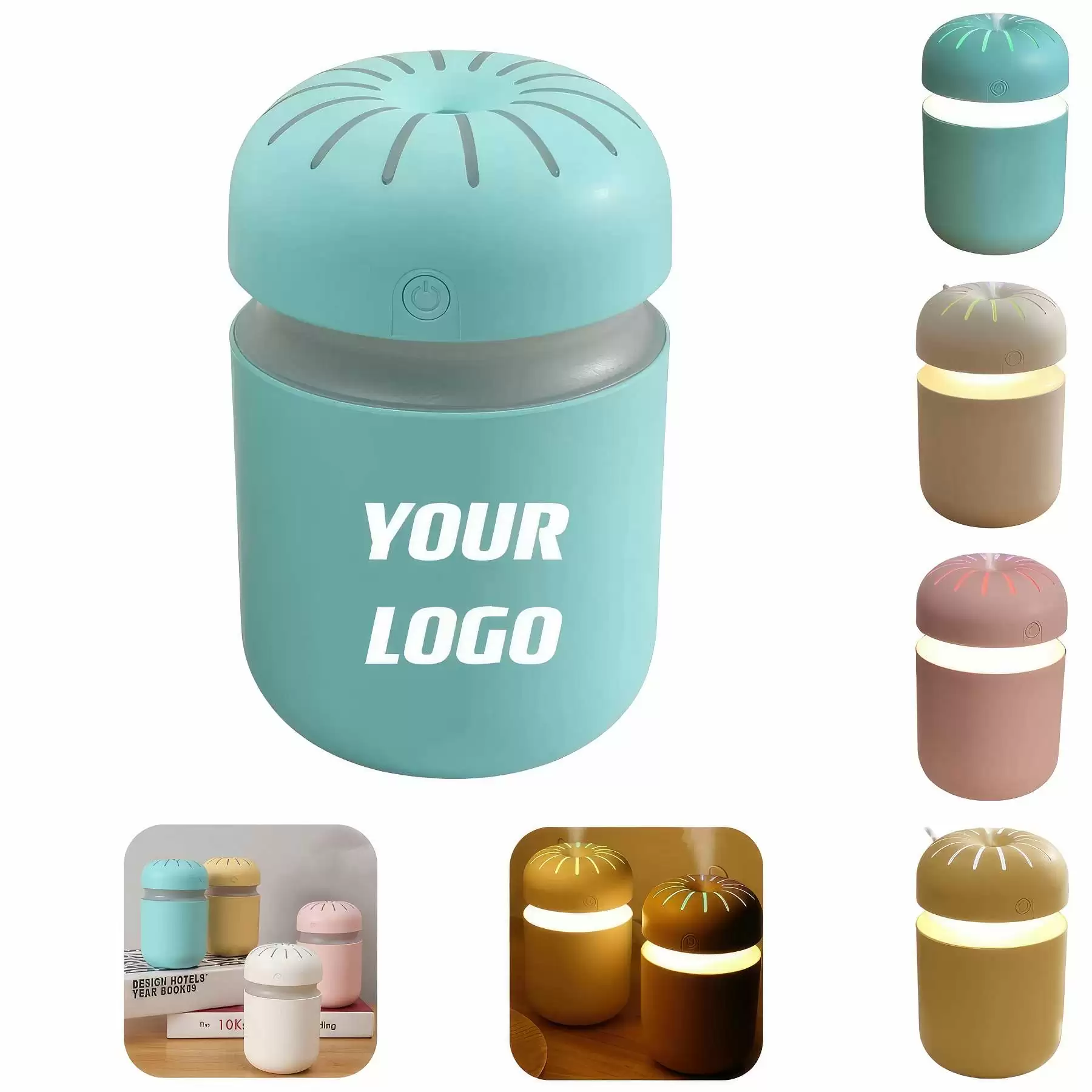 Mini Humidifiers With Night Light For Bedroom