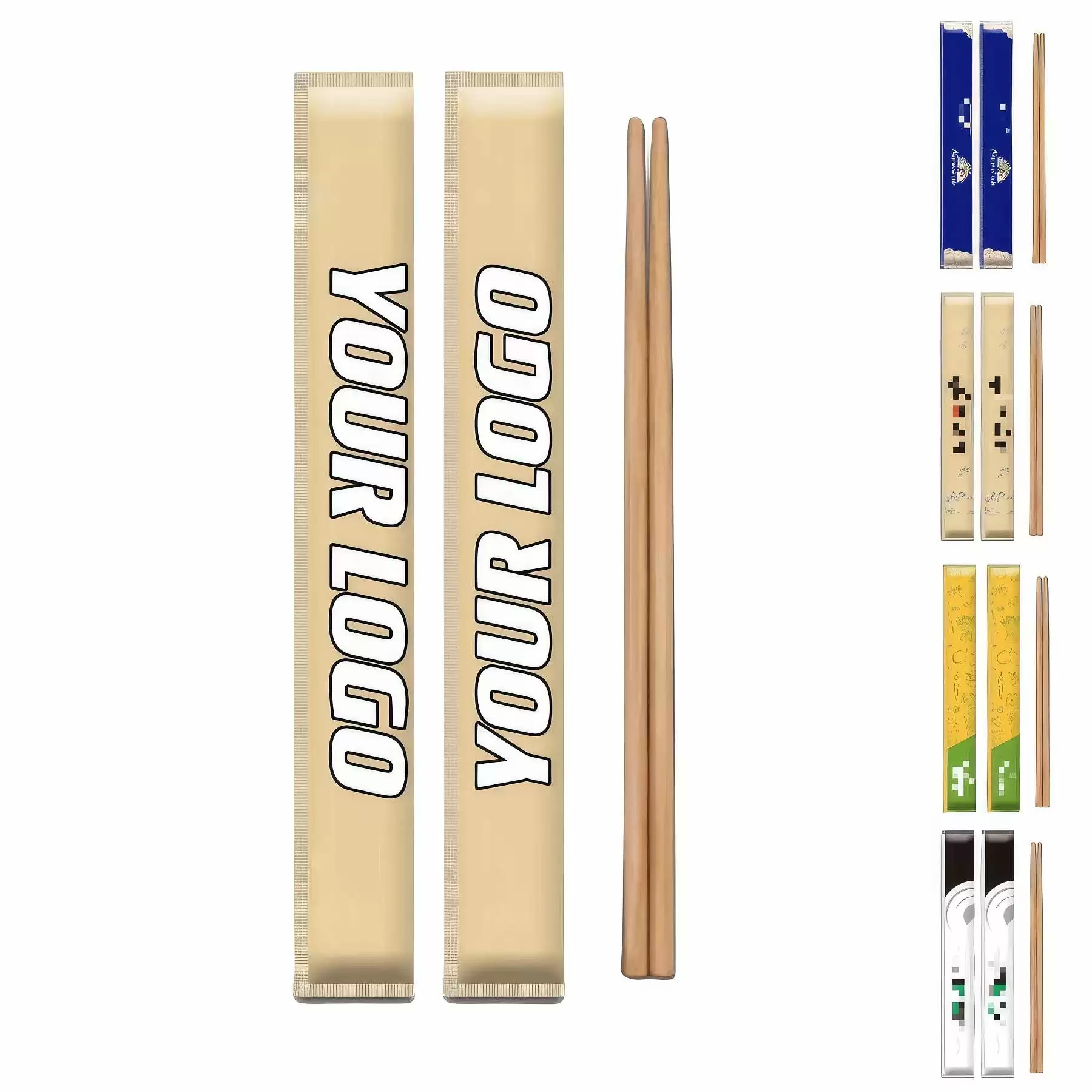 Custom Disposable Bamboo Chopsticks For Chinese Dishes