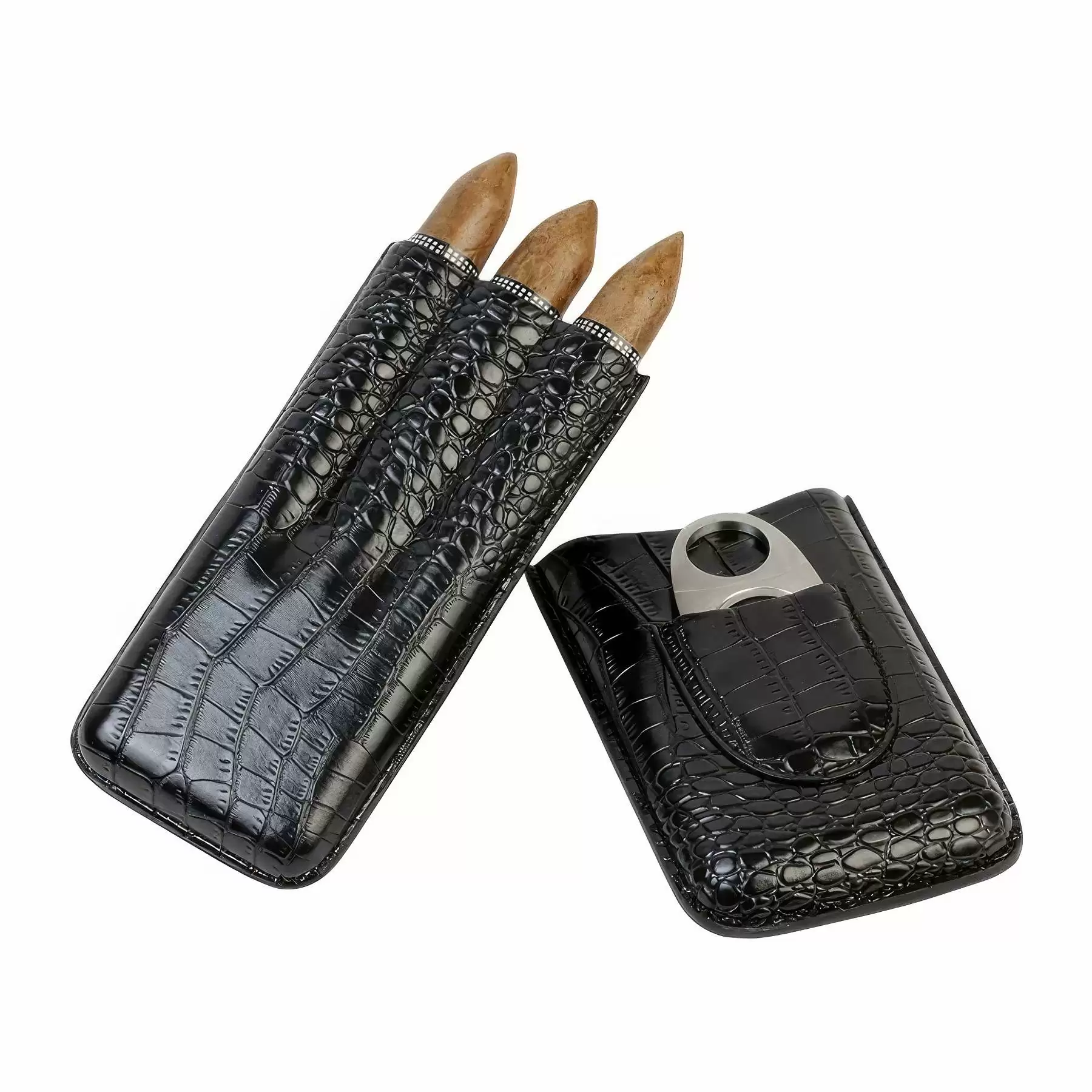 Gifts For Men Custom Leatherette Cigar Case - Image 2