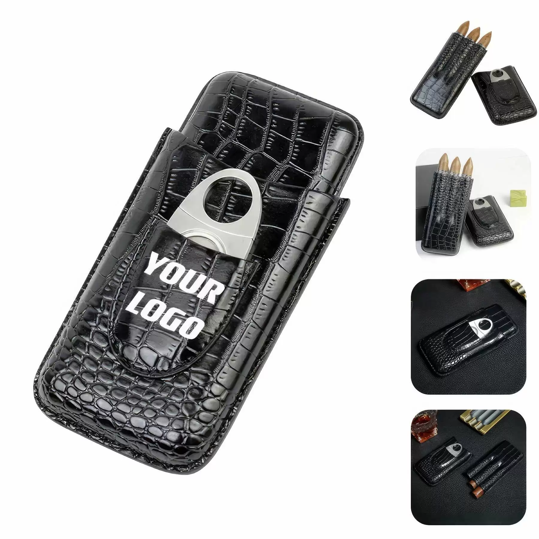 Gifts For Men Custom Leatherette Cigar Case