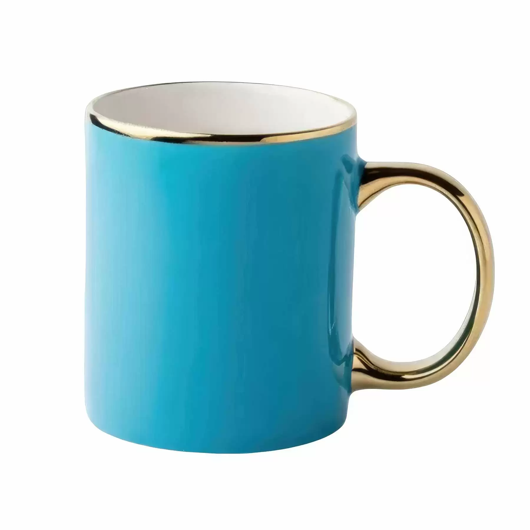 Custom 11.8 oz Gold Handle Creamic Cup - Image 2