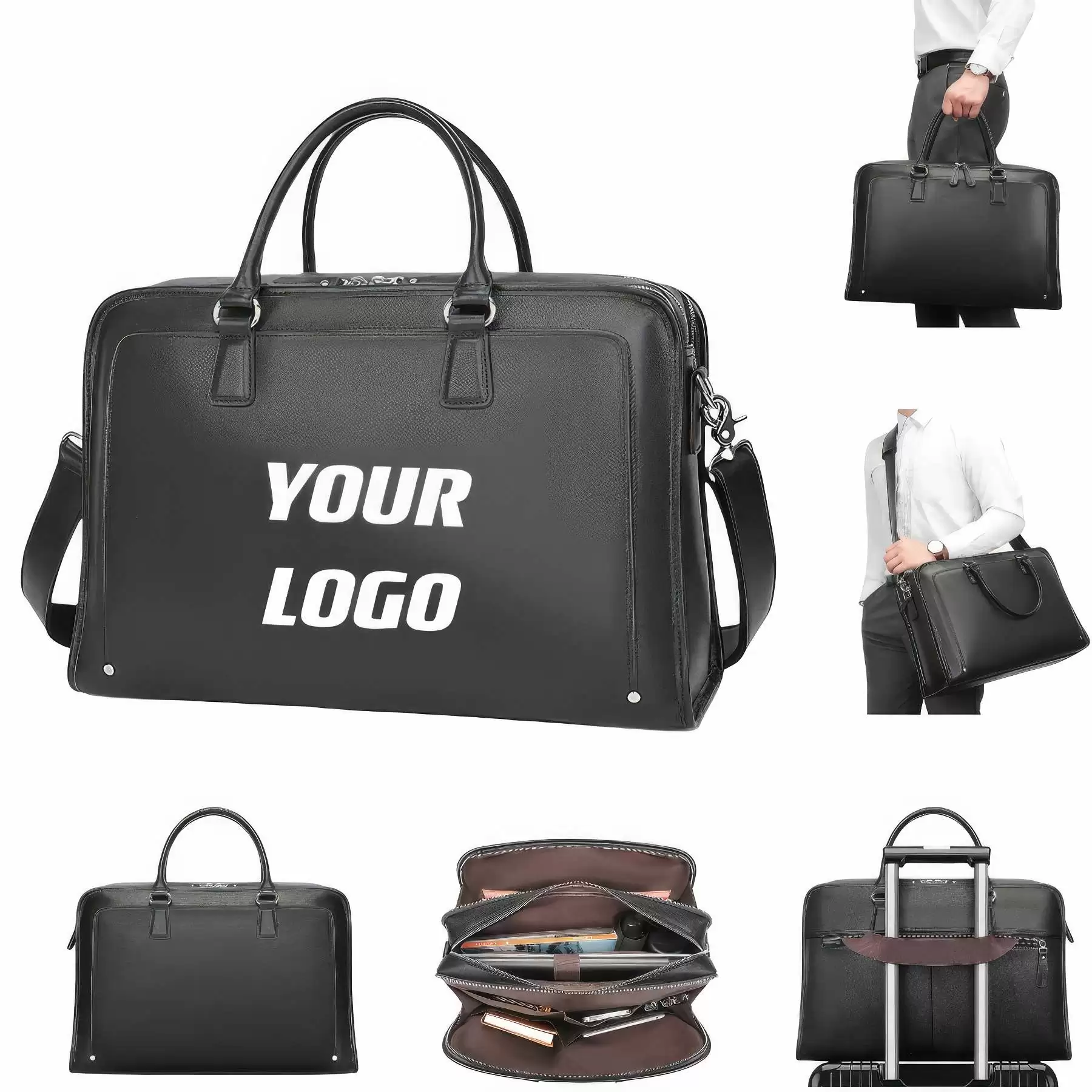 Handmade Vintage Genuine Leather Briefcase For Men