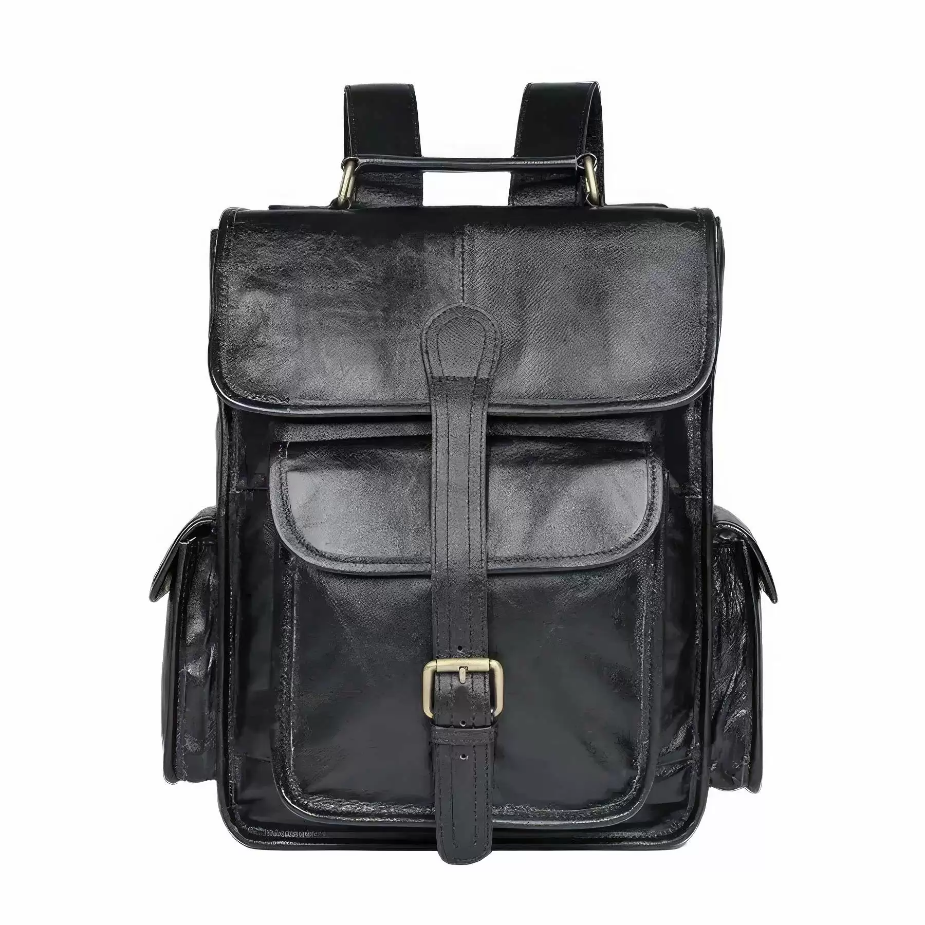 Custom Vintage Genuine Leather 15 Inch Laptop Backpack - Image 2