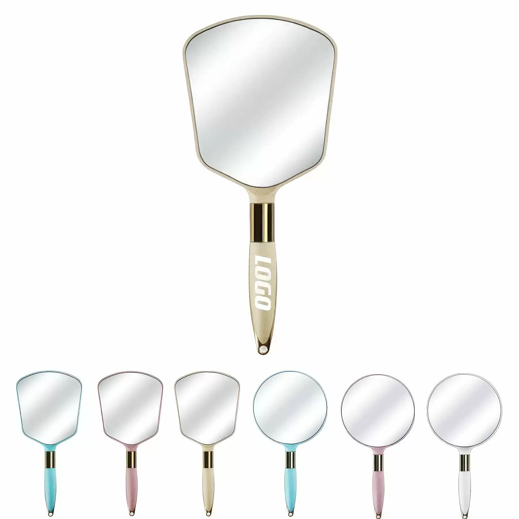 Custom Hand-Held Makeup Mirror Portable For Use
