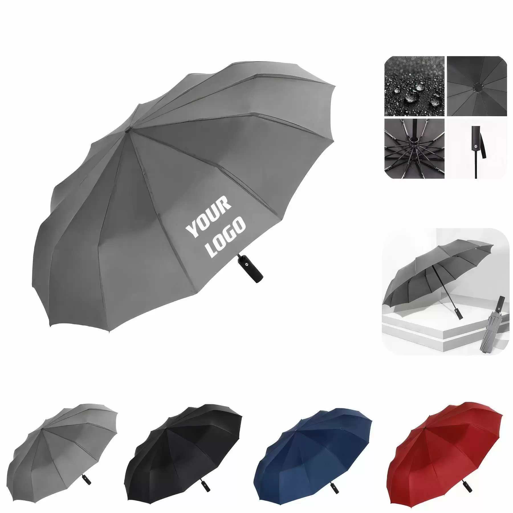 42" Automatic Foldable Umbrella Great Promotion Gifts
