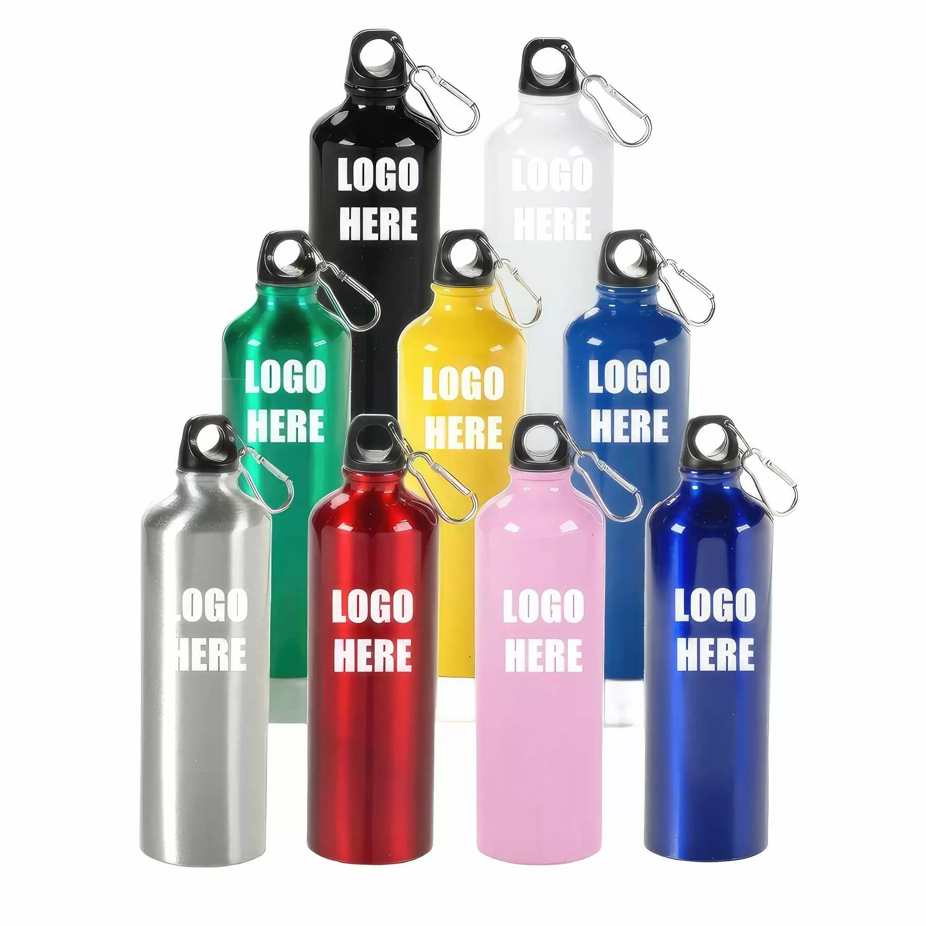 Custom 17 oz Aluminum Travel Water Bottles