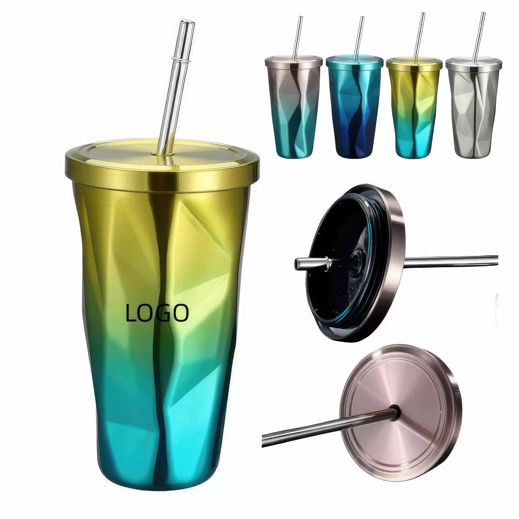 Custom Stainless Steel  Straw Tumbler