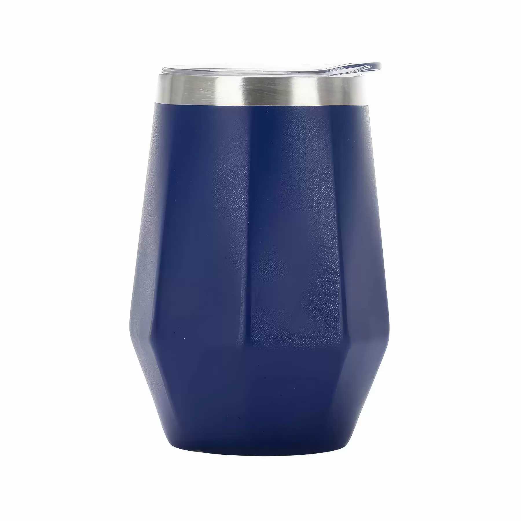 12 oz Diamond Shape Stainless Steel Stemless Wine Glasses - Image 2