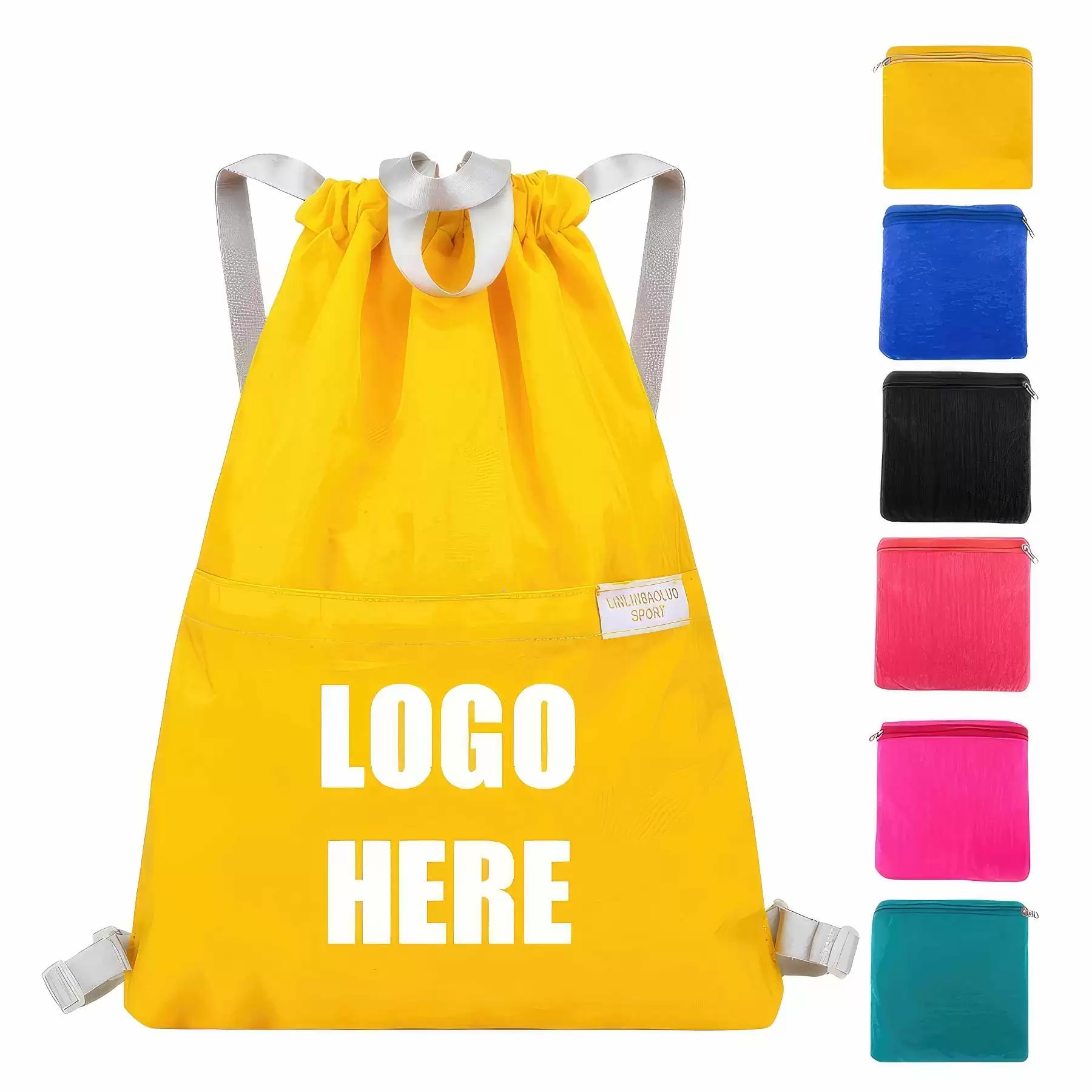 Custom  Nylon Drawstring Bag