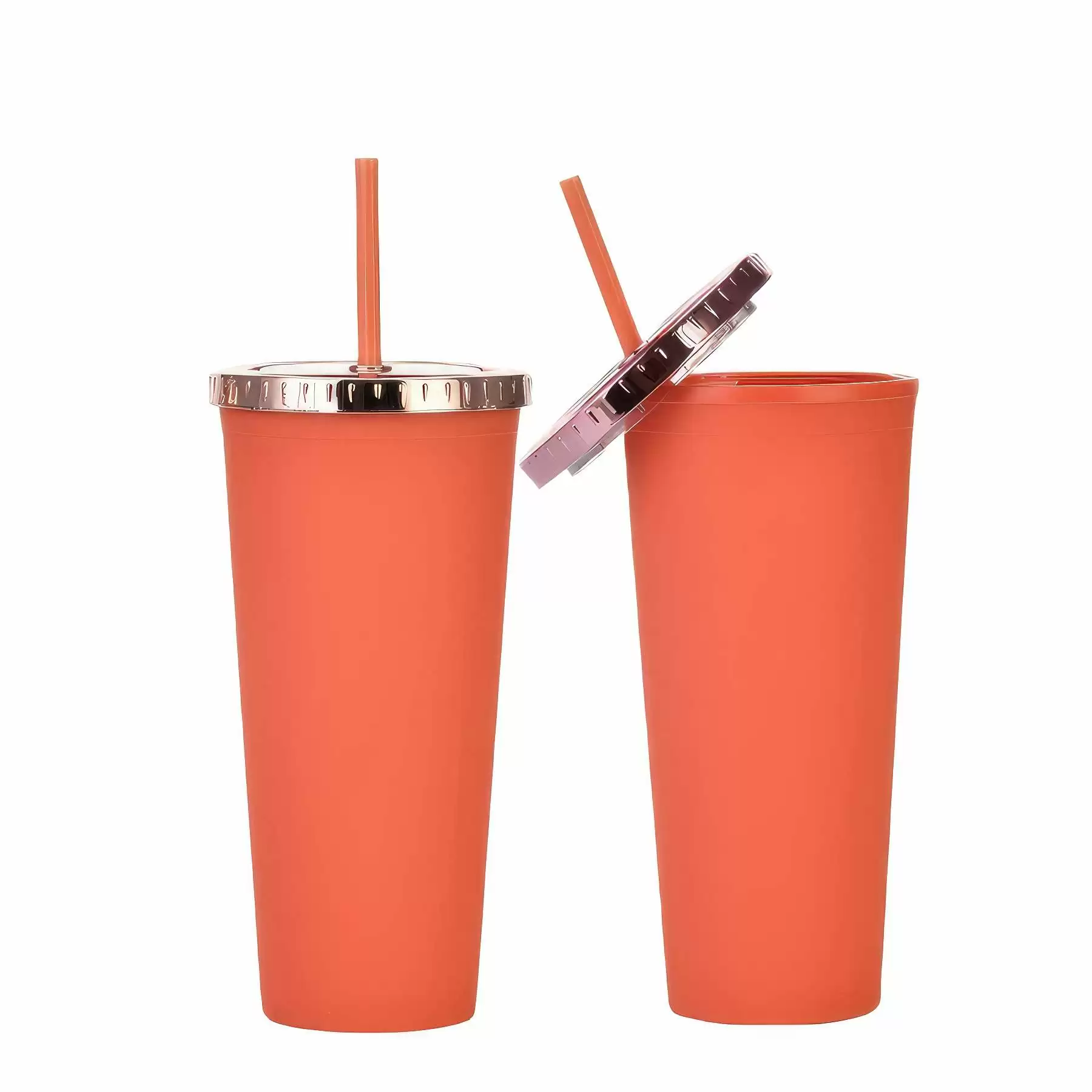 Custom 24 oz AS Plastic Material Tumbler With Straw - Image 2