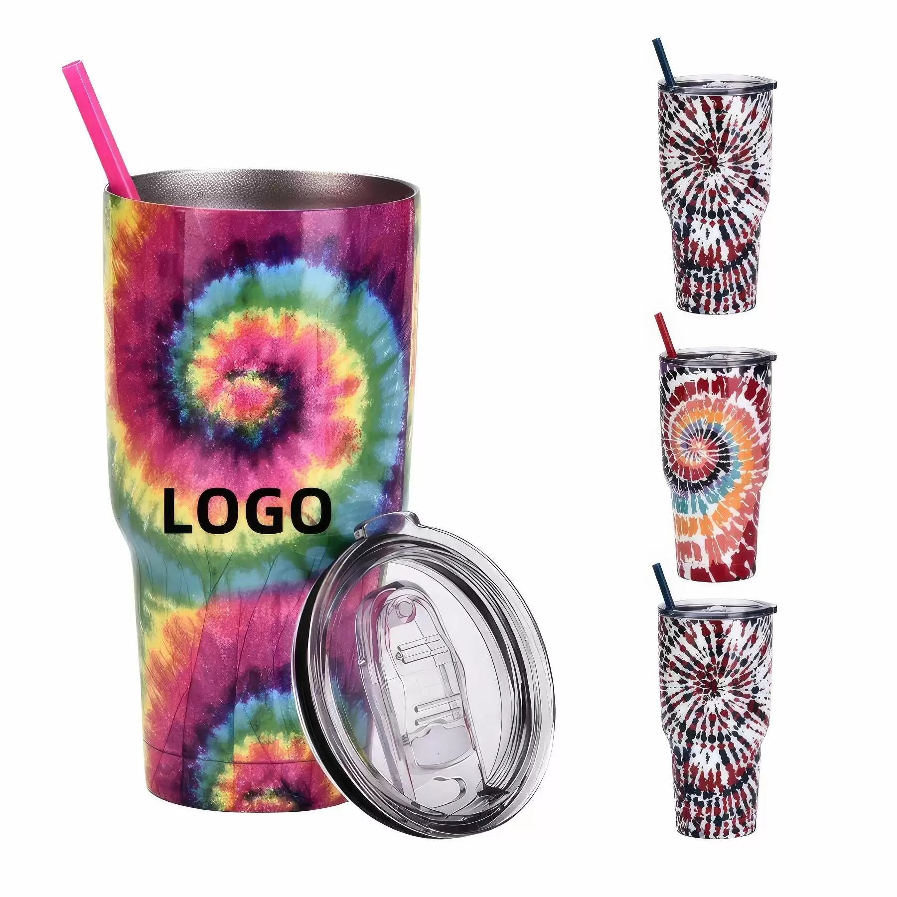 Tie-dye Stainless Steel Vacuum Insulated Tumbler