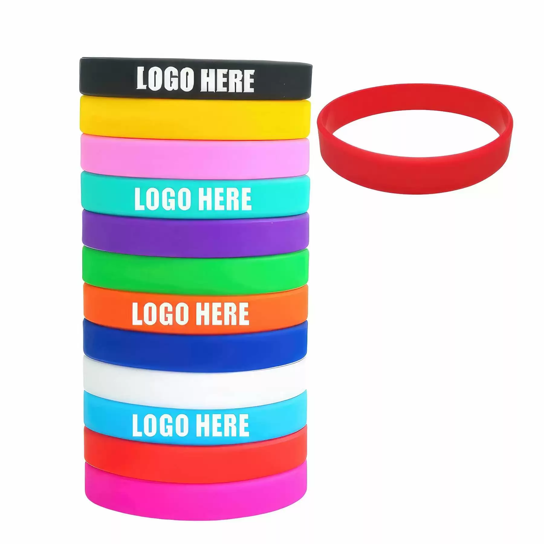 Customized Multi-color Silicone Bracelet