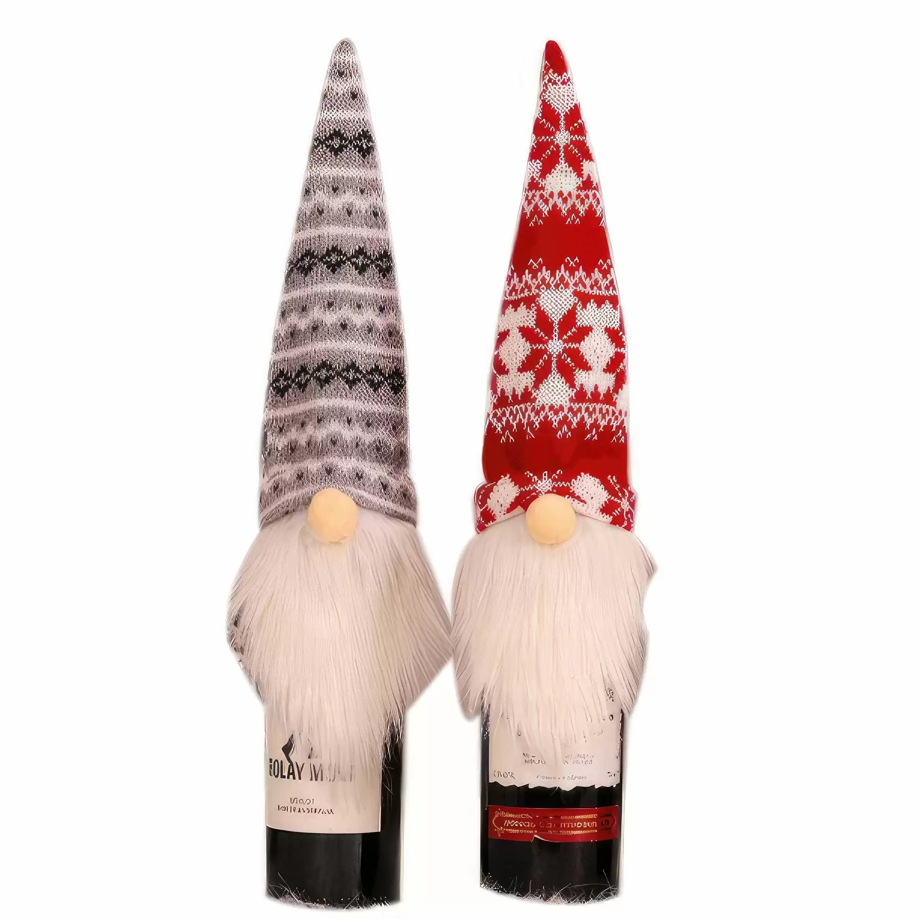 Christmas Hat Shape Champagne Bottle Cover - Image 2