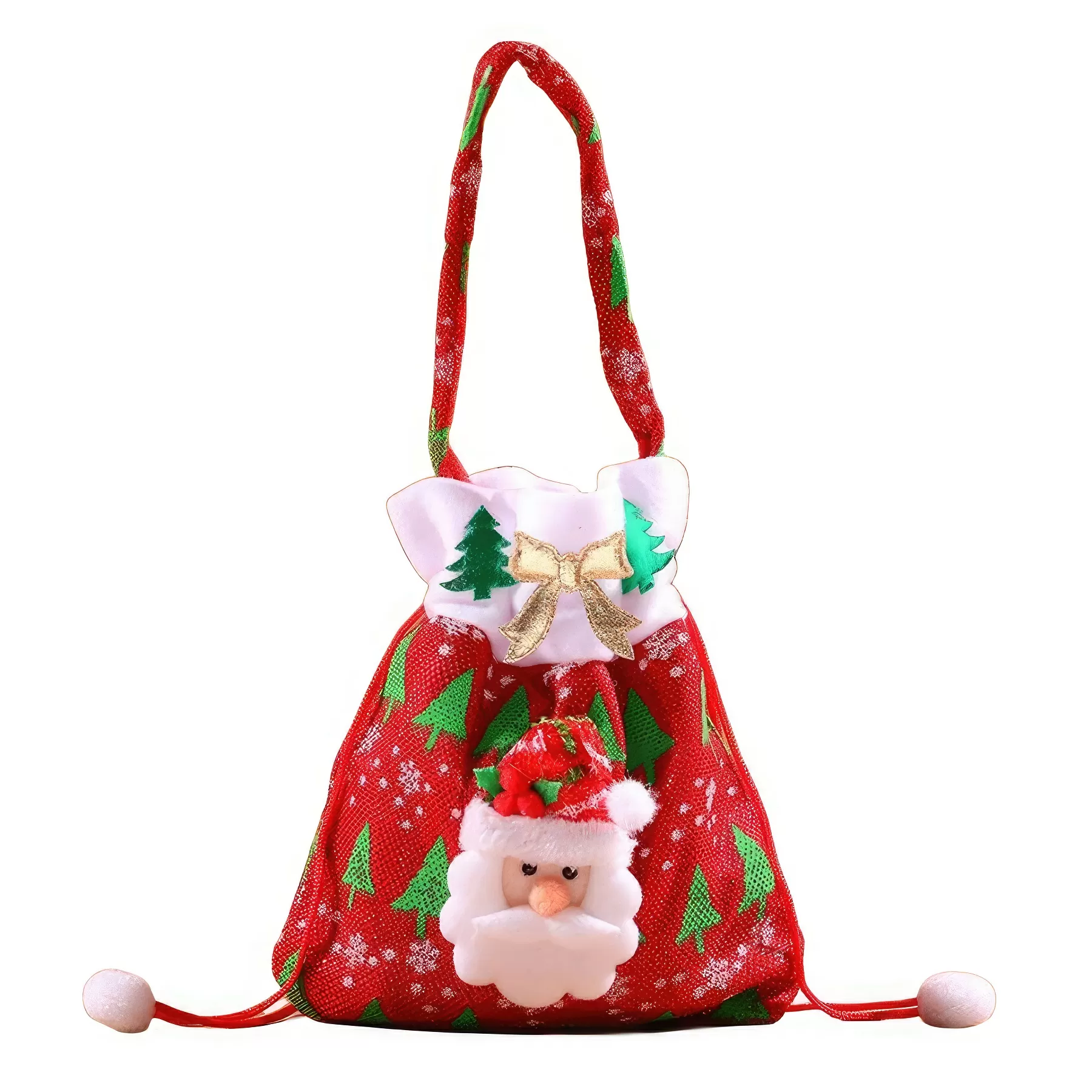 Christmas Drawstring Gift Bags - Image 2