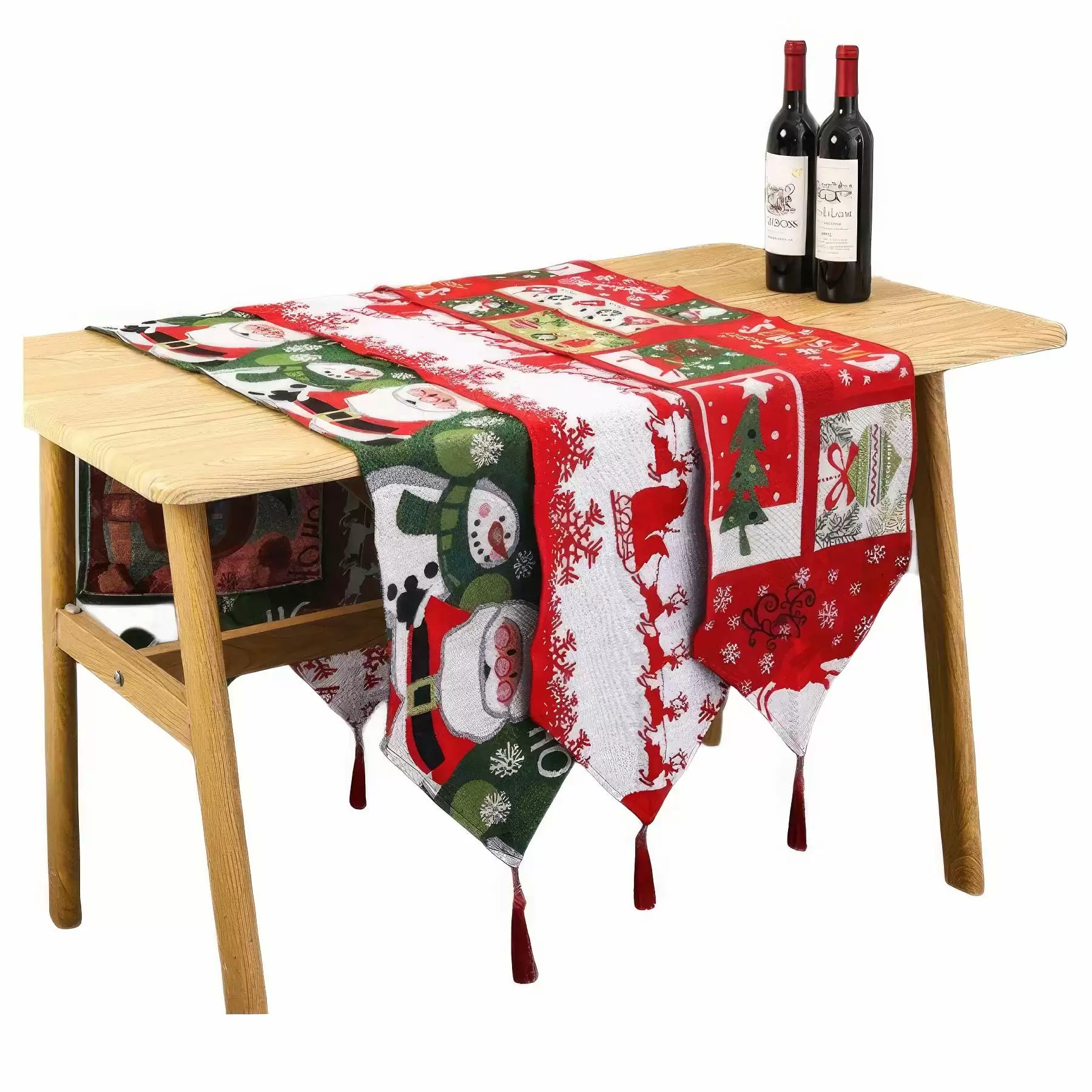 Christmas Knitted Cloth Table Runner - Image 2