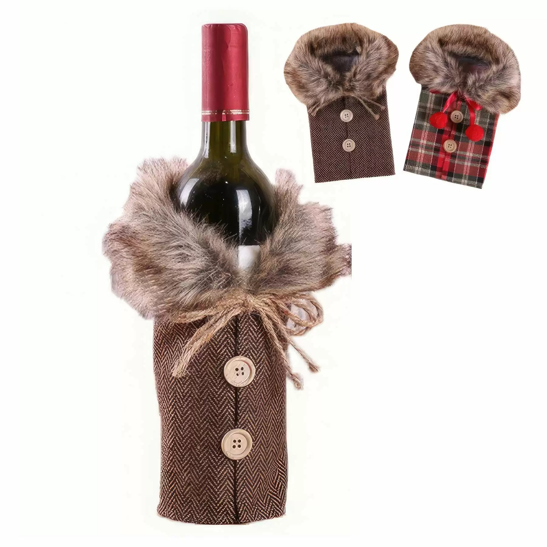 Christmas Wine Bottle Cover - Image 2