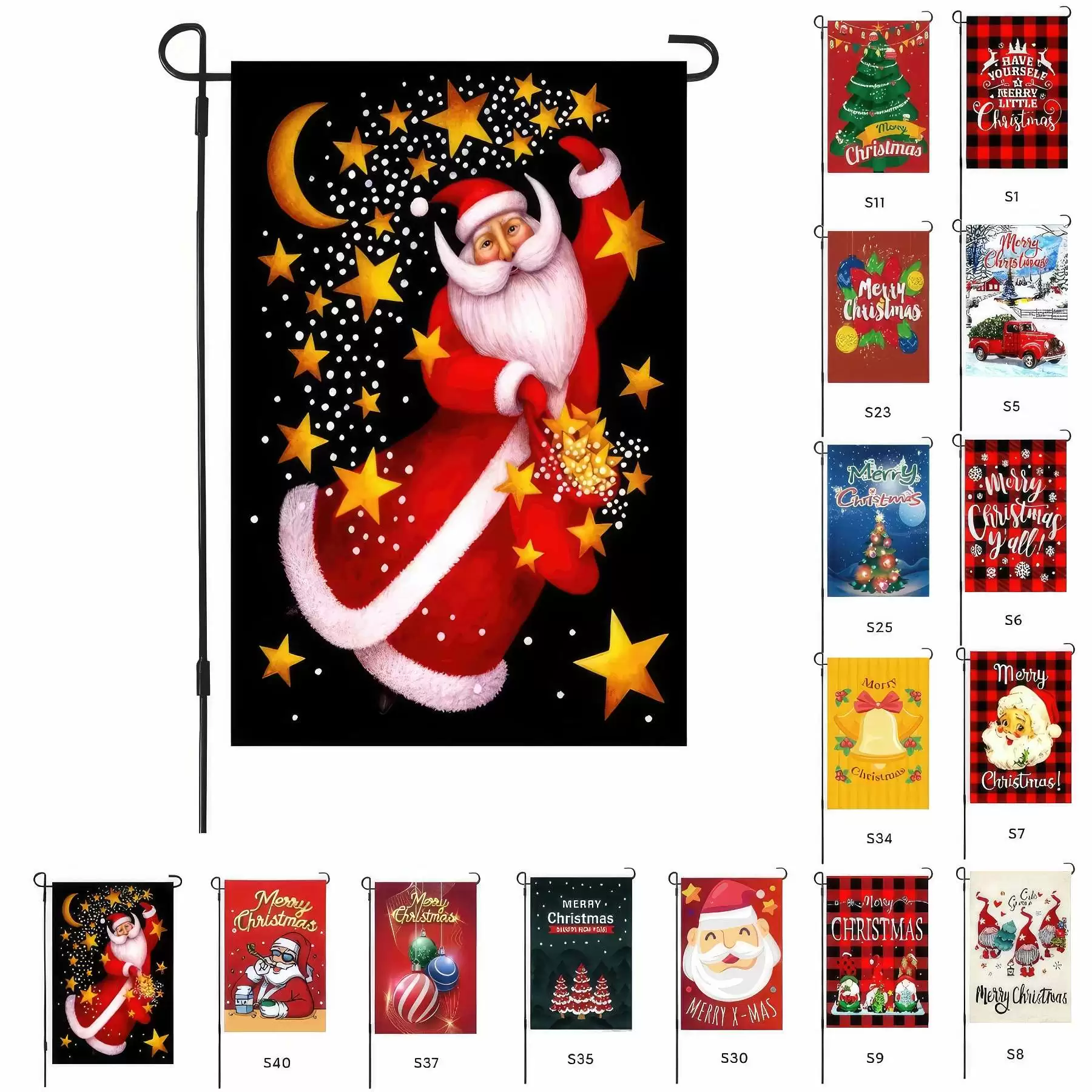Home Decorative Merry Christmas Garden Flag