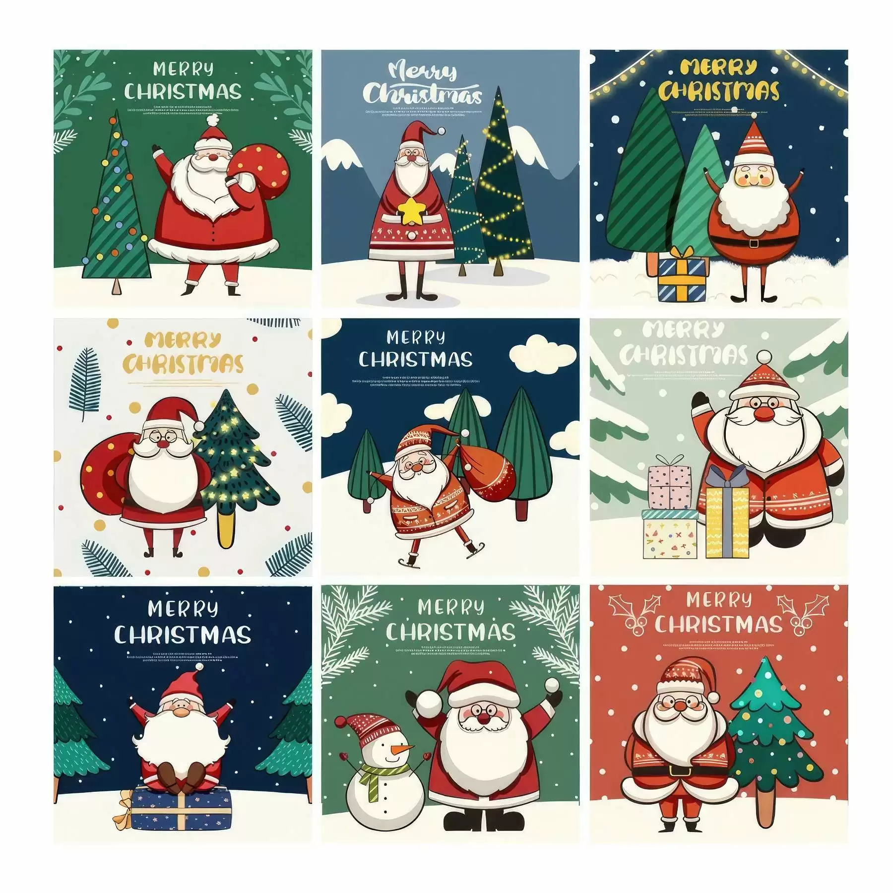 30 Cute Christmas Cards Assorted - Image 2